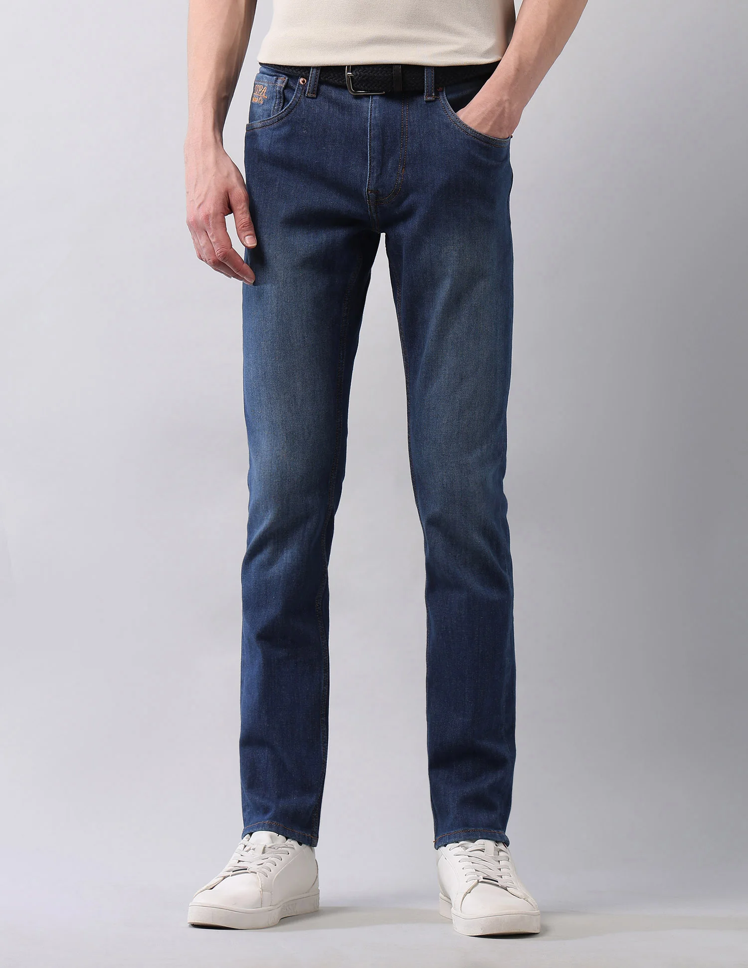 Regallo Skinny Fit Blue Jeans