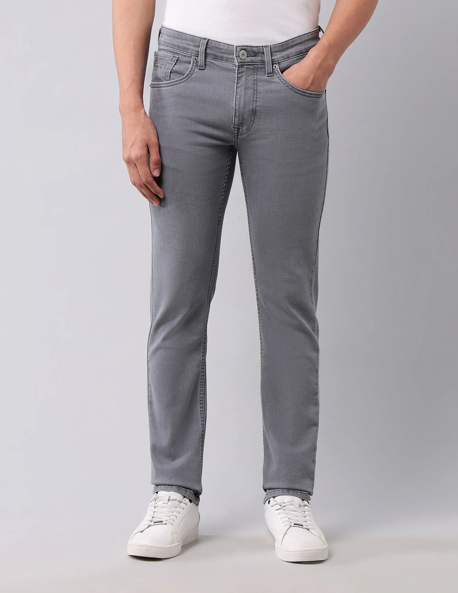 Regallo Skinny Fit Grey Jeans - Image 6