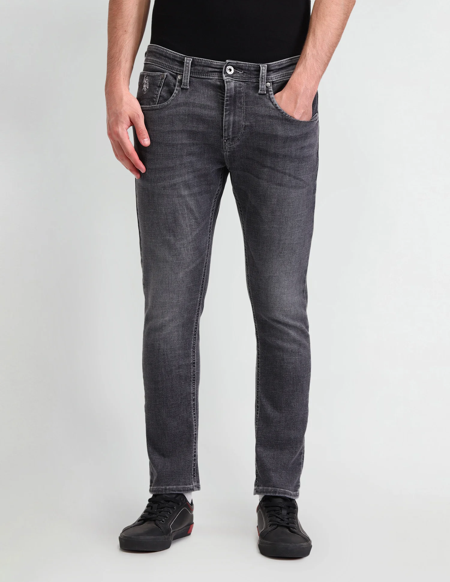 Regallo Skinny Fit Grey Jeans - Image 6