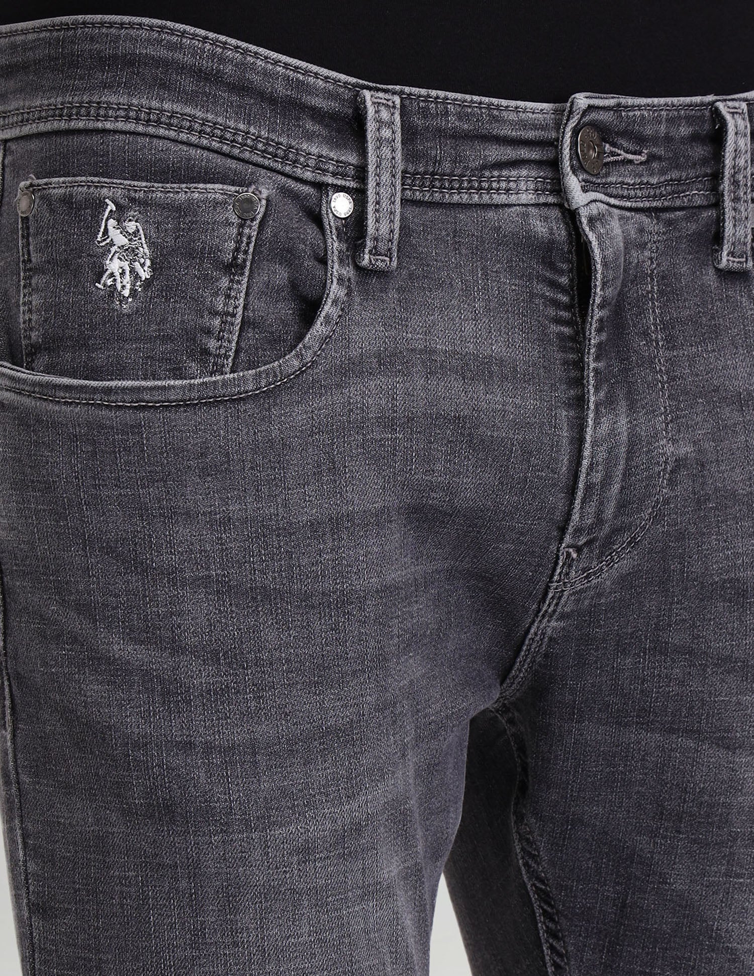 Regallo Skinny Fit Grey Jeans - Image 7