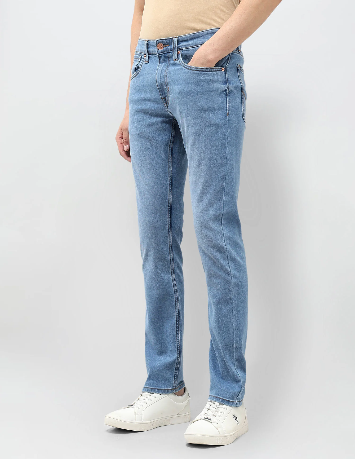 Regallo Skinny Fit Mid Rise Jeans - Image 4