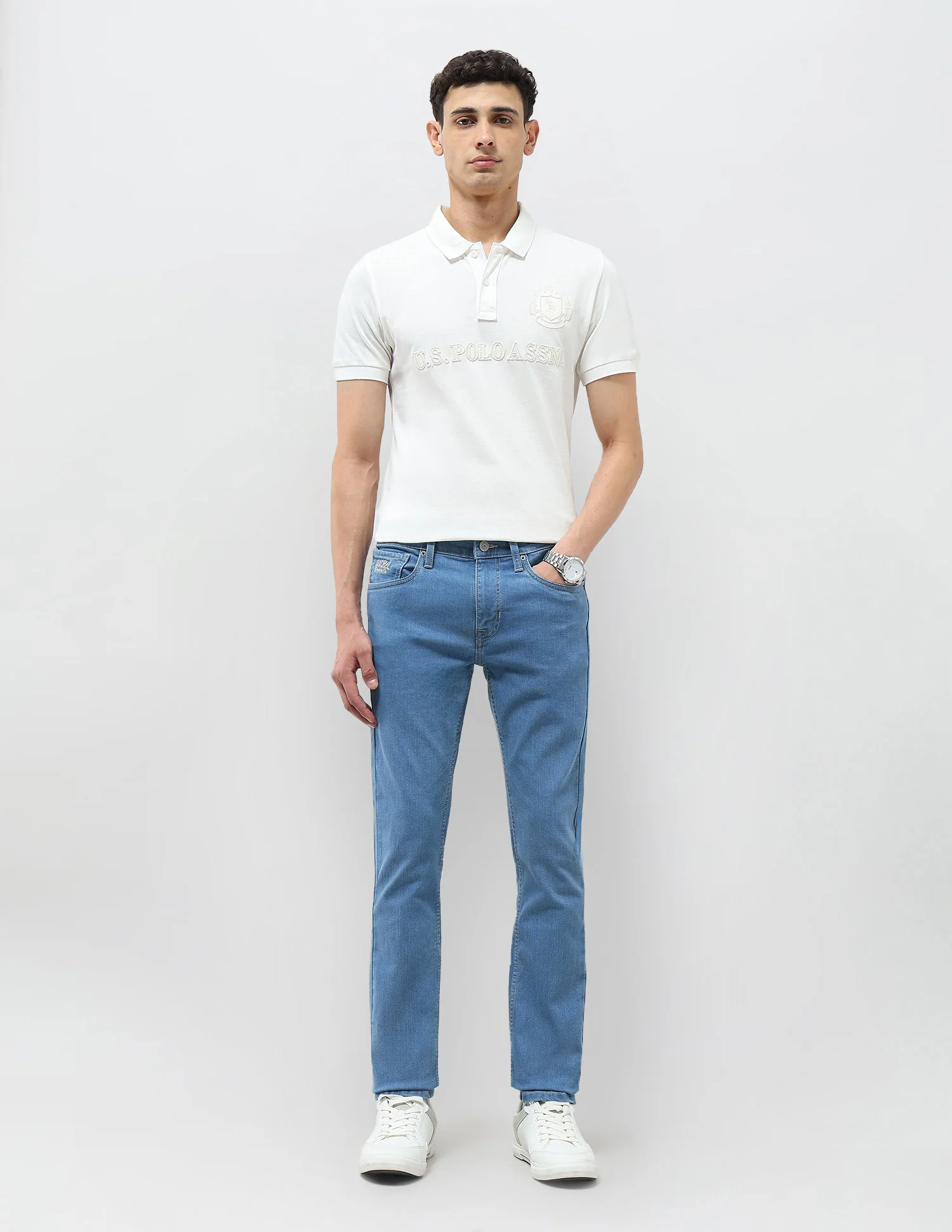 Regallo Skinny Fit Mid Rise Jeans - Image 3