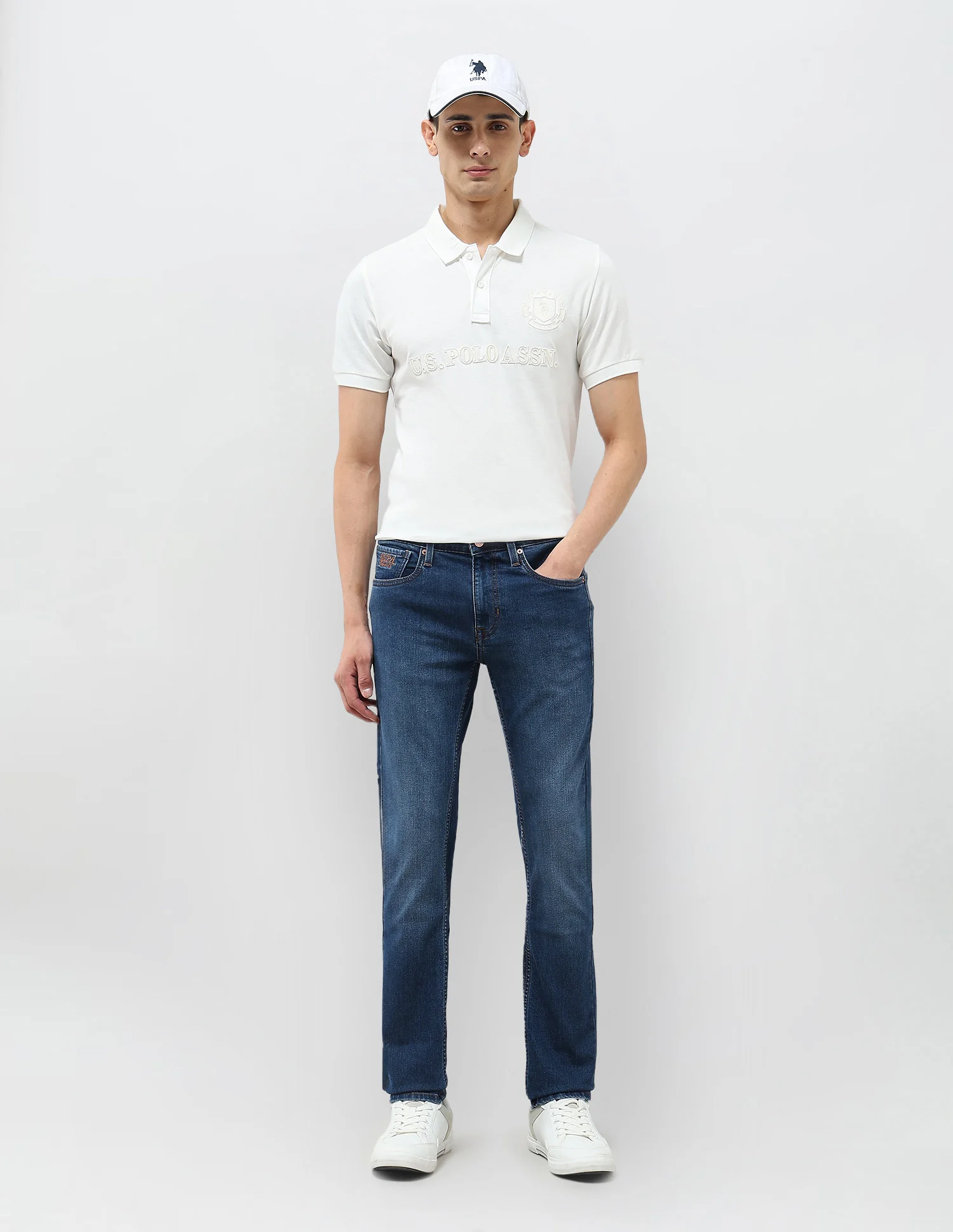 Regallo Skinny Fit Stone Washed Jeans - Image 3