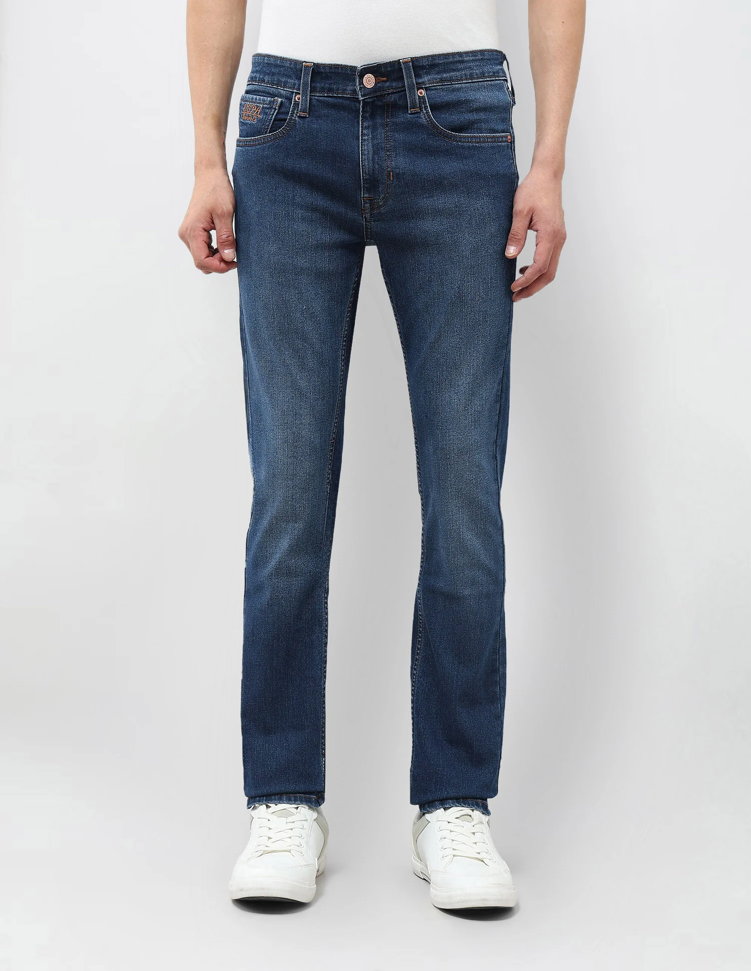 Regallo Skinny Fit Stone Washed Jeans - Image 6
