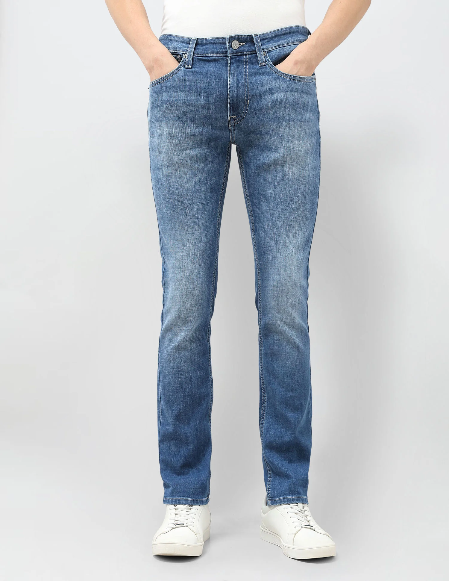 Regallo Skinny Fit Whiskered Jeans - Image 6