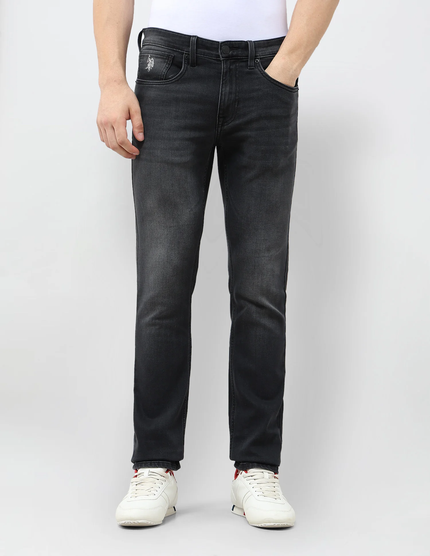 Regallo Skinny Fit Whiskered Jeans - Image 6