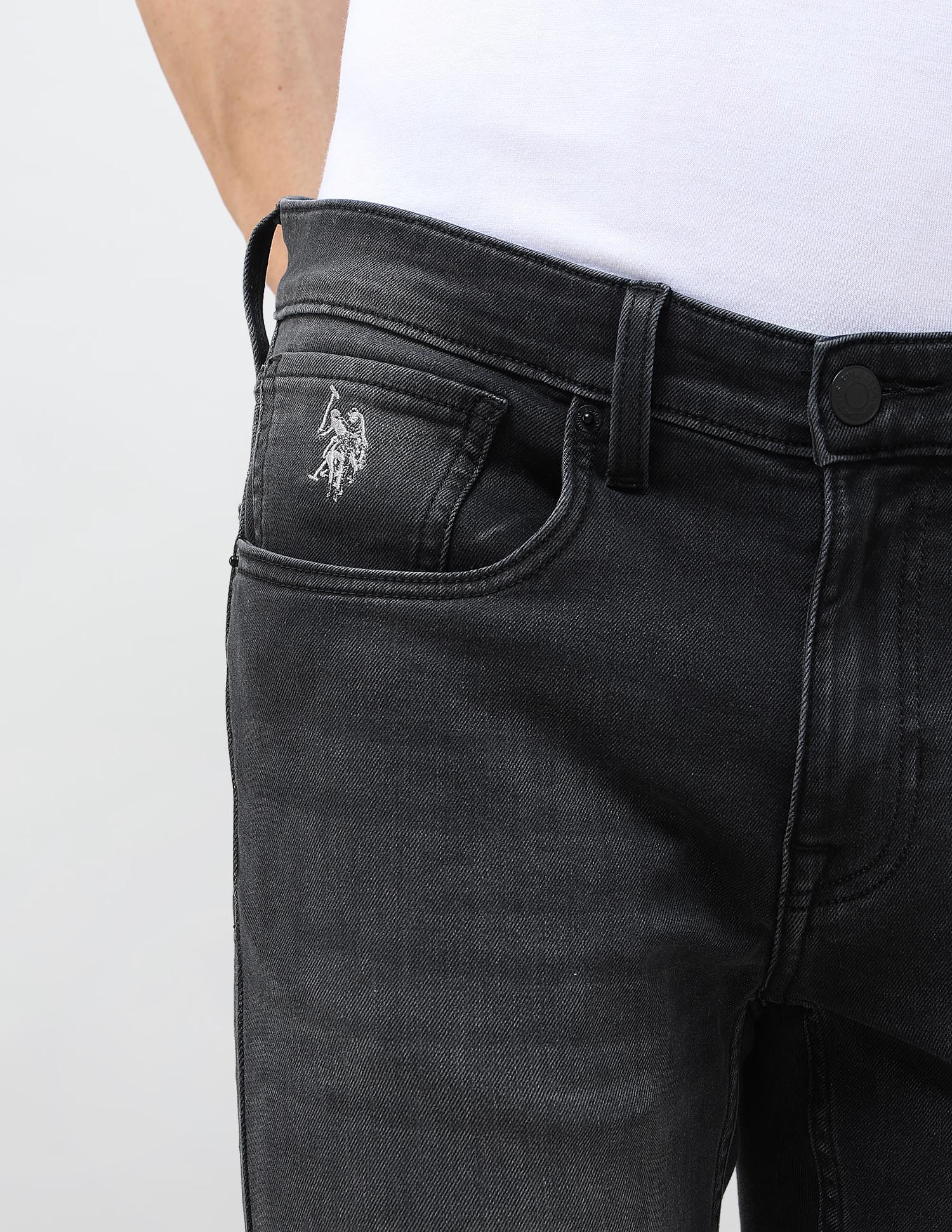 Regallo Skinny Fit Whiskered Jeans - Image 7