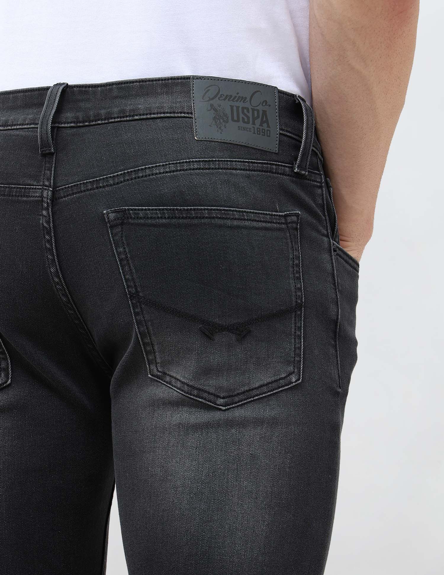 Regallo Skinny Fit Whiskered Jeans - Image 8