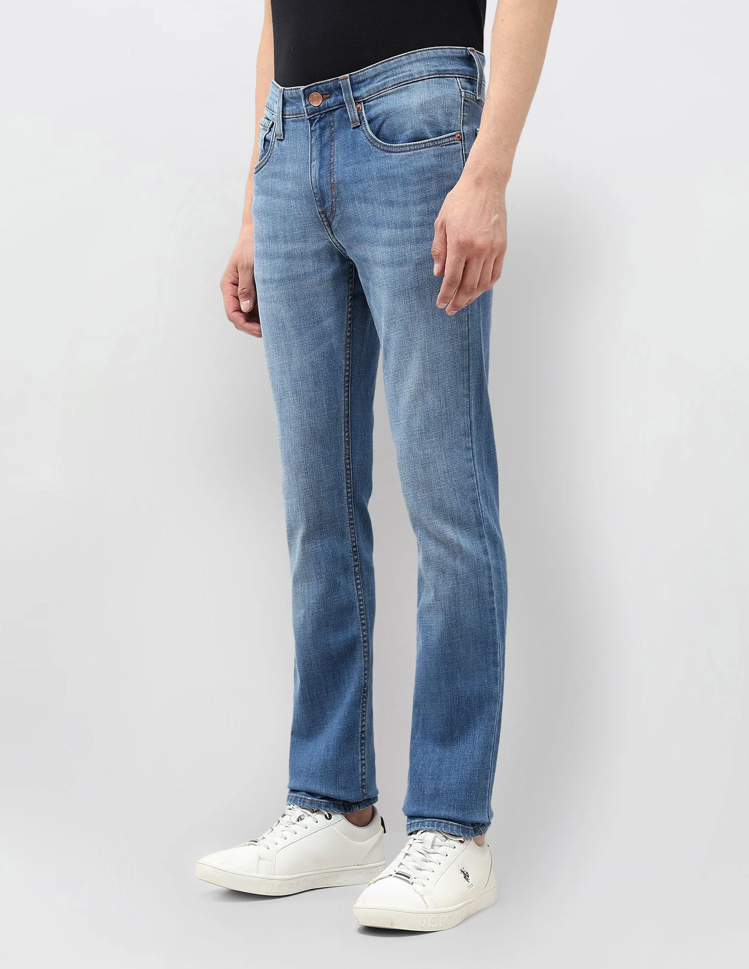 Regallo Skinny Fit Whiskered Jeans - Image 4