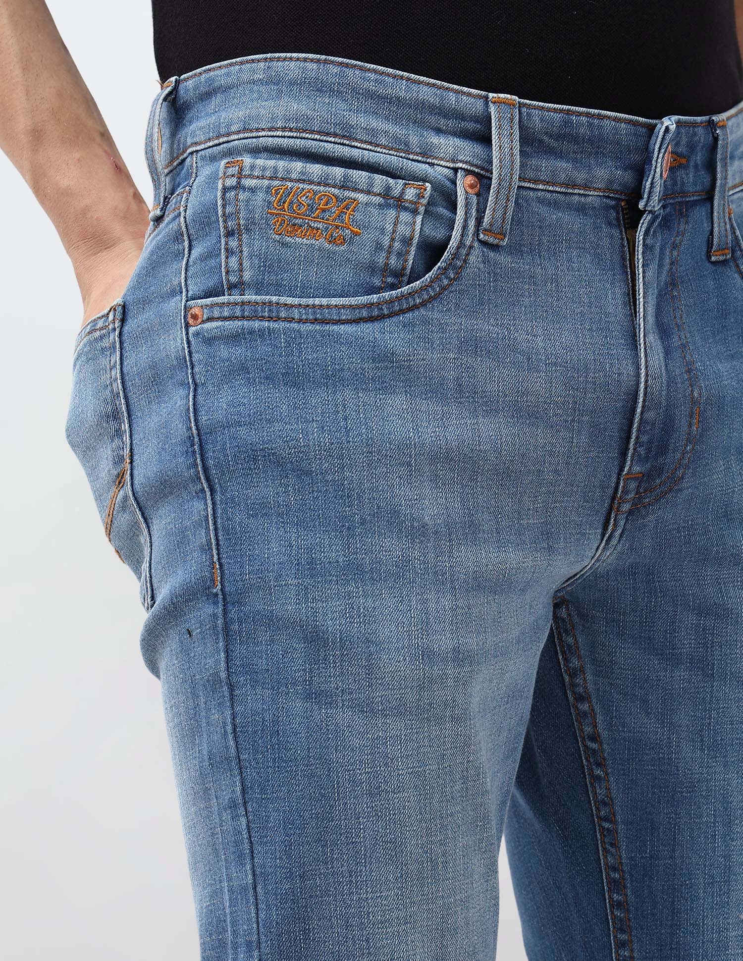 Regallo Skinny Fit Whiskered Jeans - Image 7