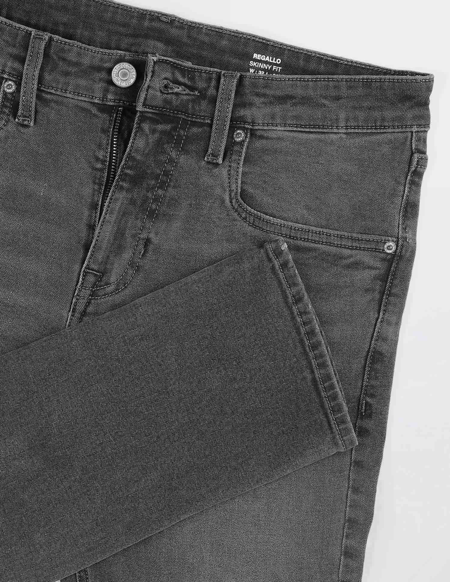Regallo Skinny Fit Whiskered Jeans - Image 2
