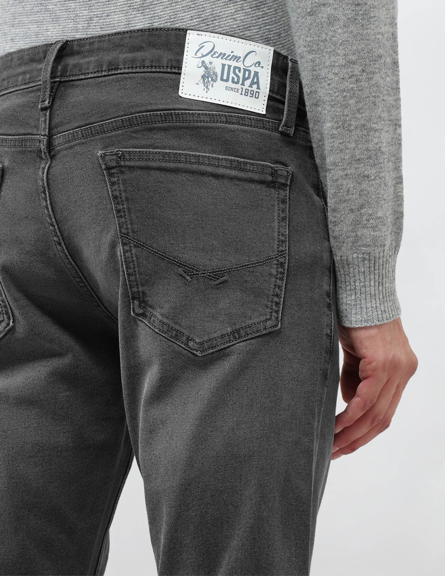 Regallo Skinny Fit Whiskered Jeans - Image 8