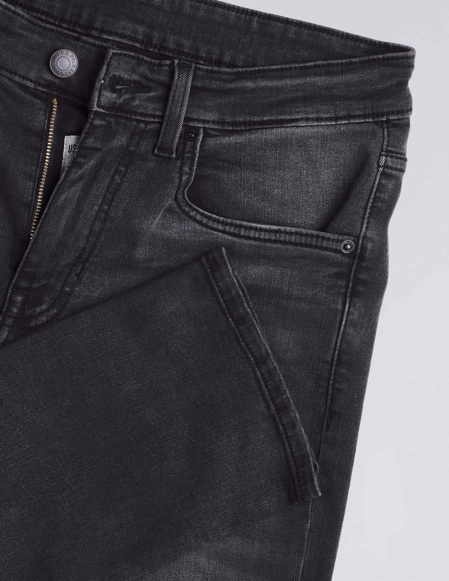 Regello Skinny Fit Black Jeans - Image 2