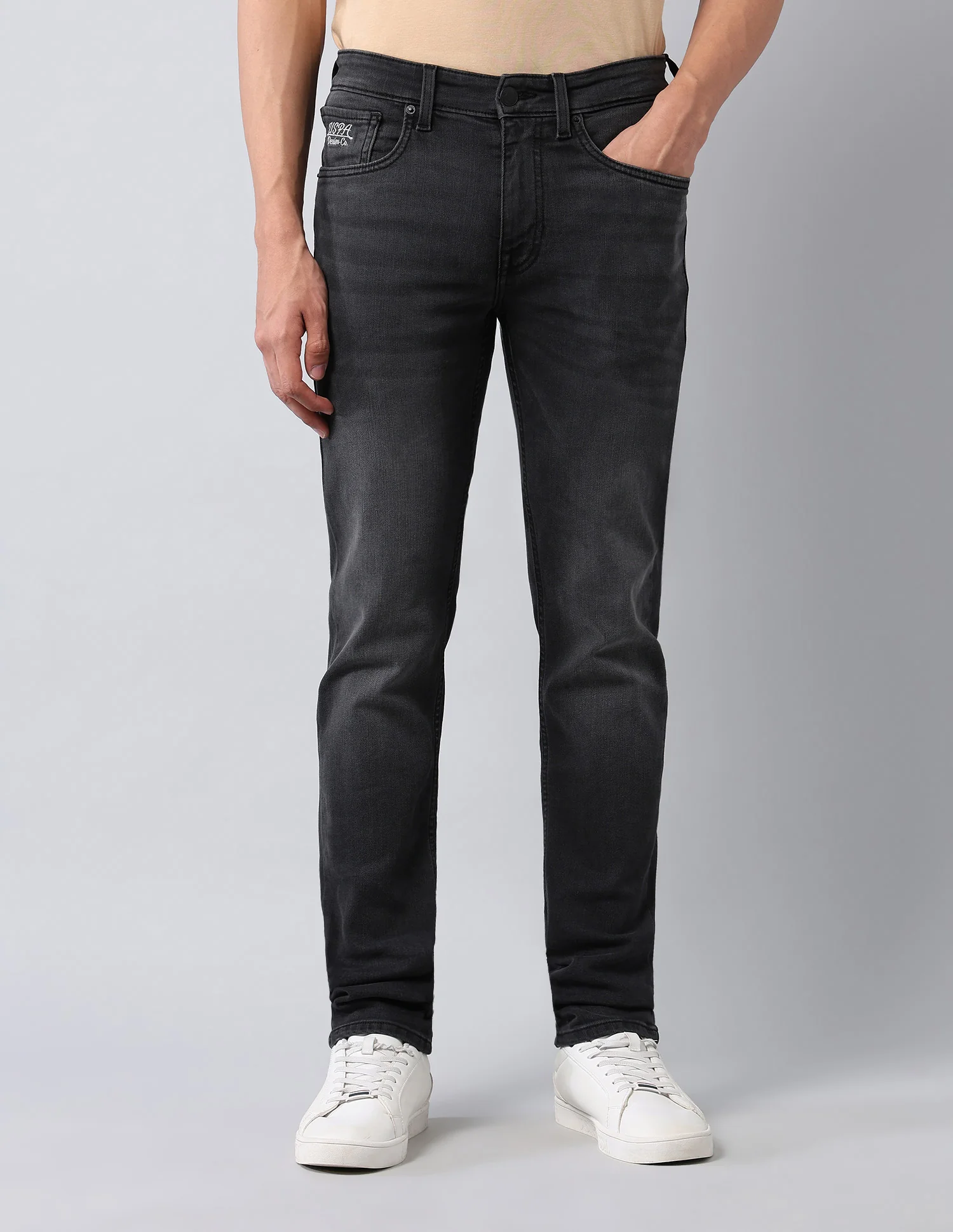 Regello Skinny Fit Black Jeans - Image 6