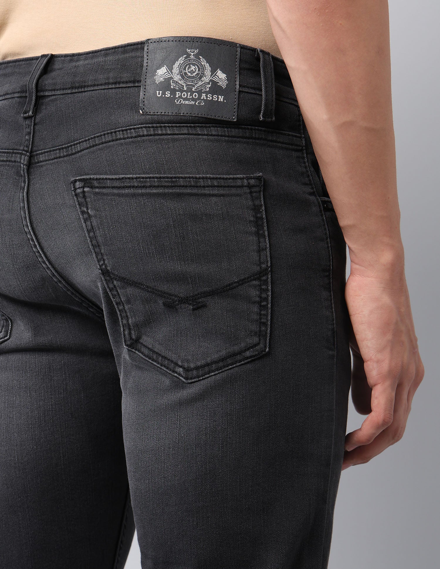 Regello Skinny Fit Black Jeans - Image 8