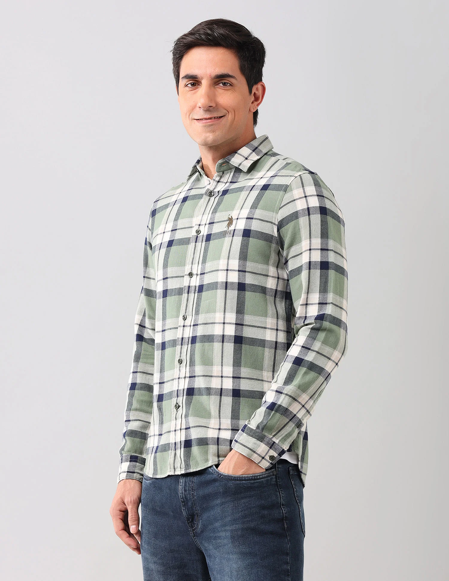 Regular Fit Checked Shirt - Image 4