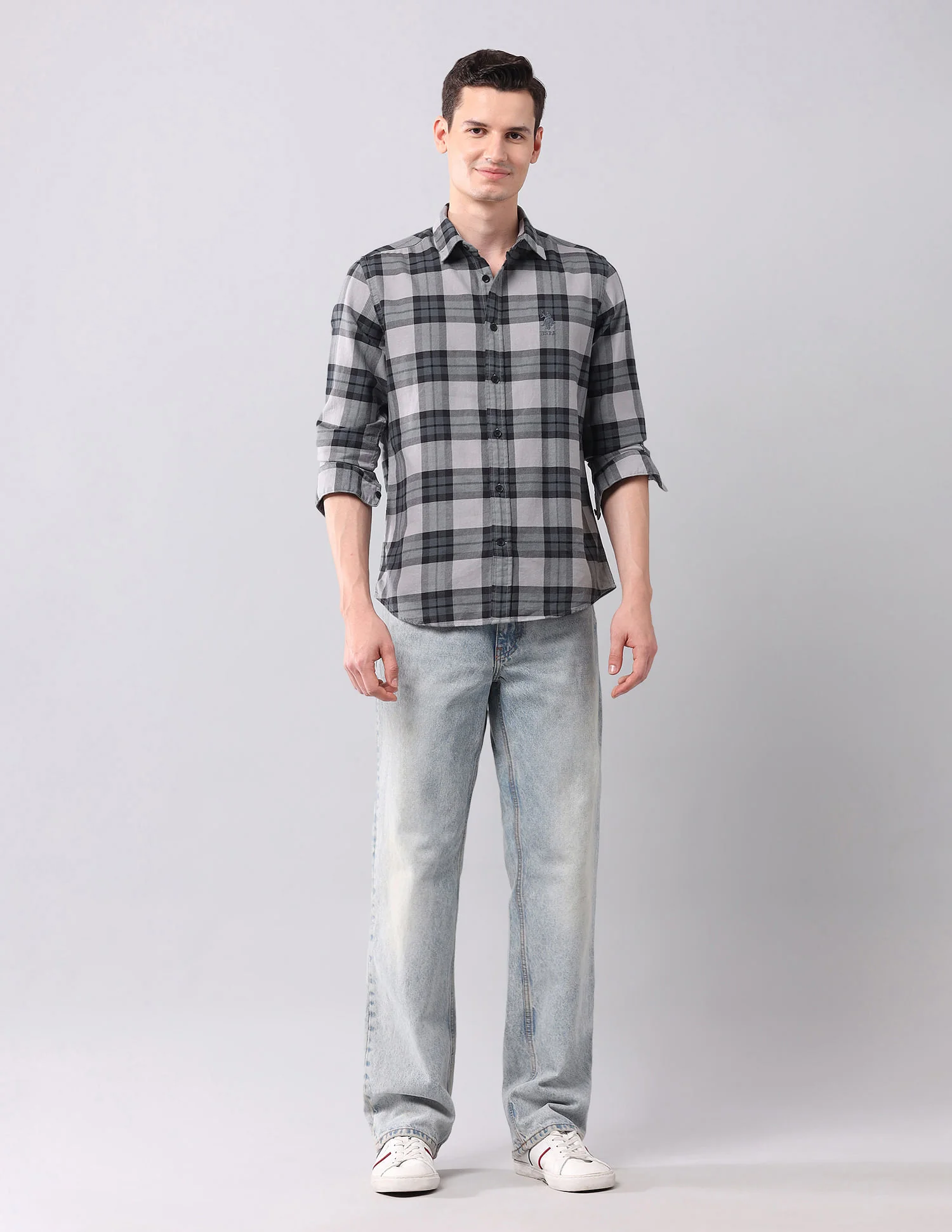 Regular Fit Checked Shirt - Image 3