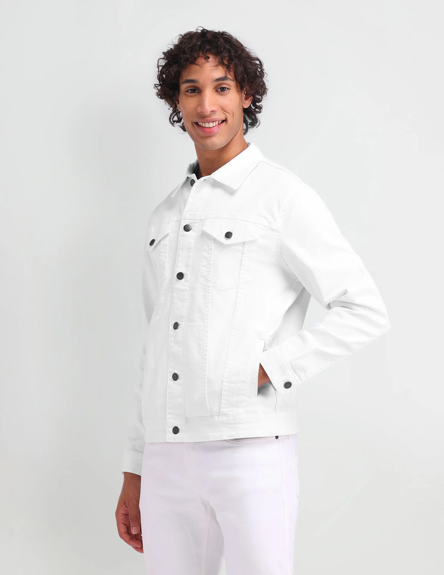 Regular Fit Denim Jacket - Image 4