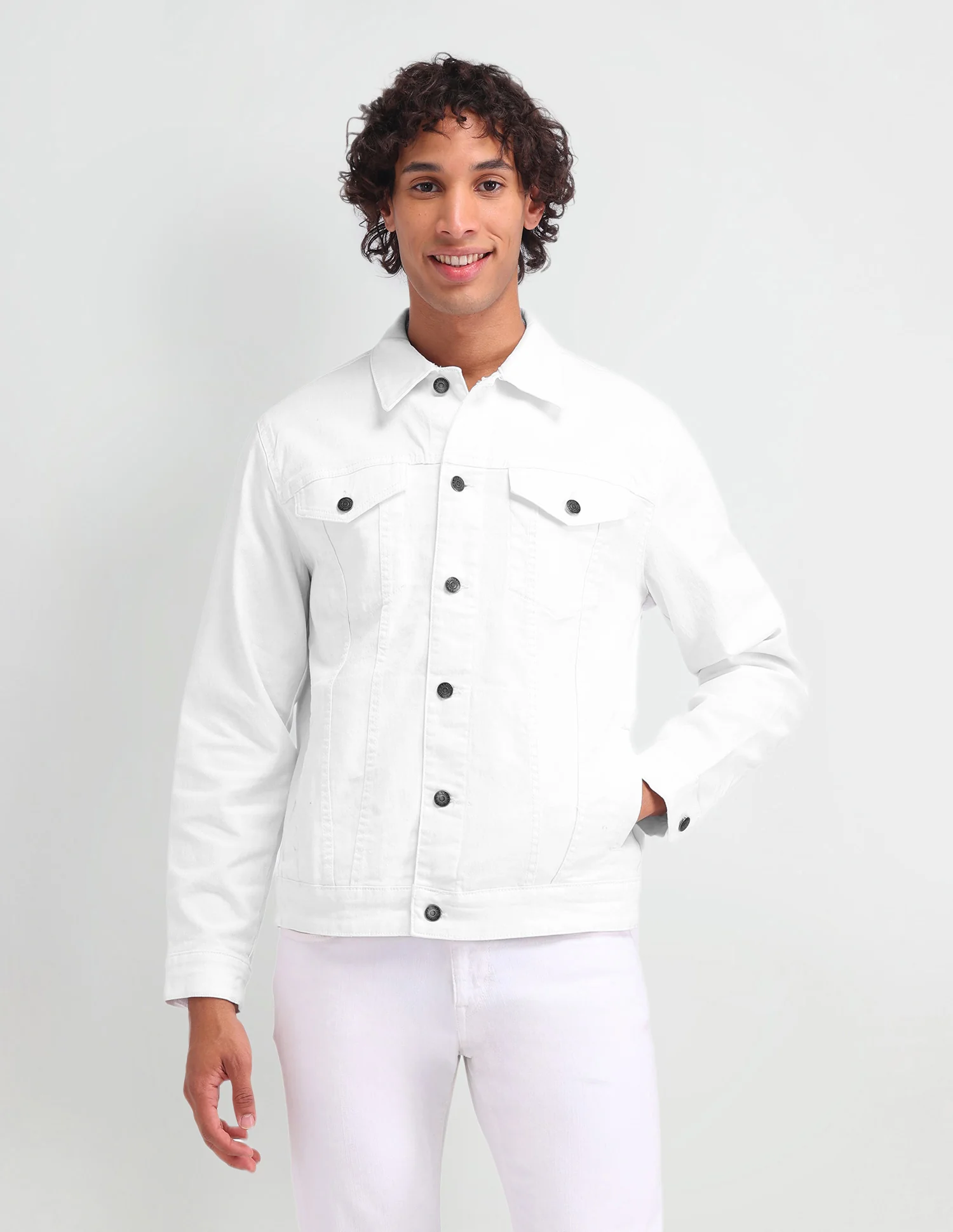 Regular Fit Denim Jacket - Image 6