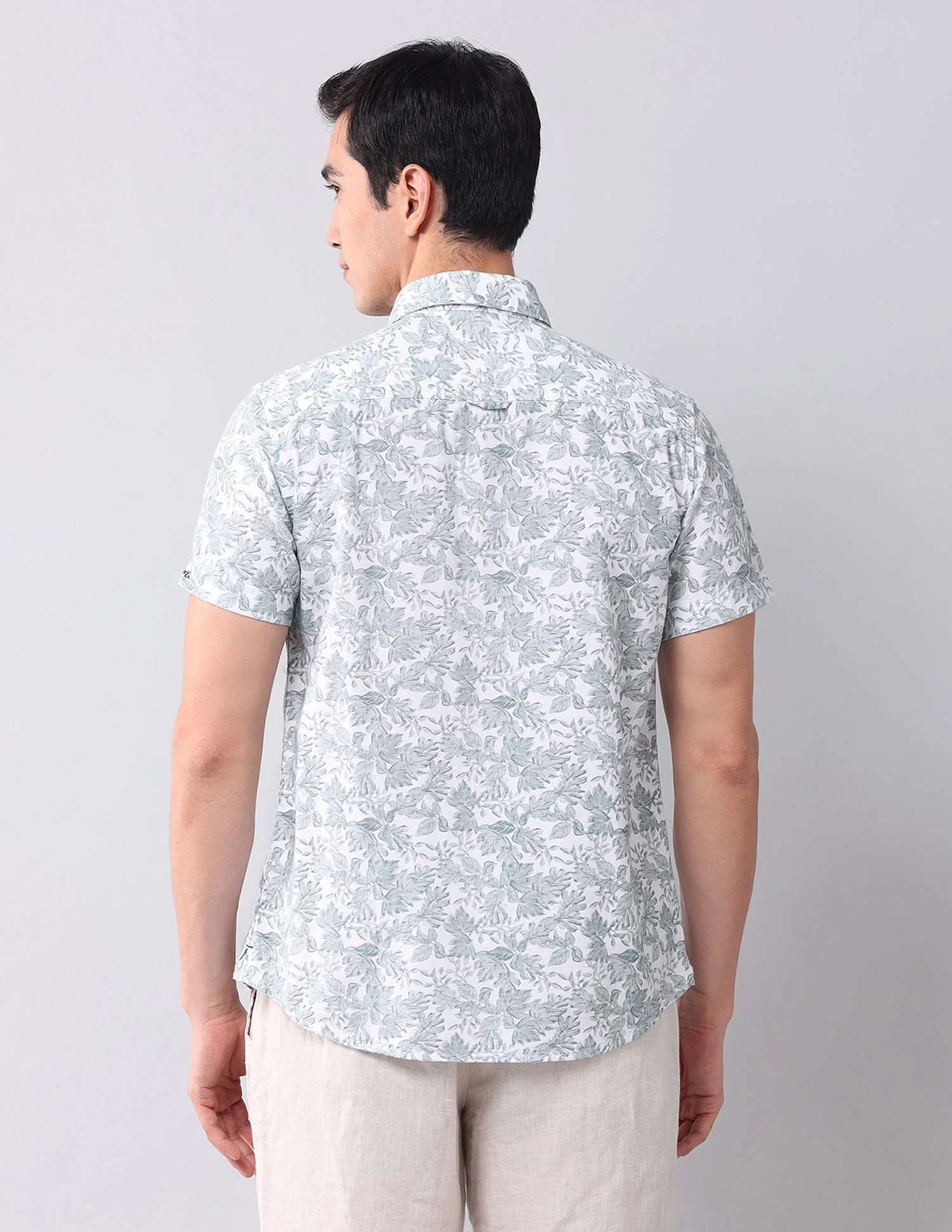 Regular Fit Dobby Printed Shirt - Image 5