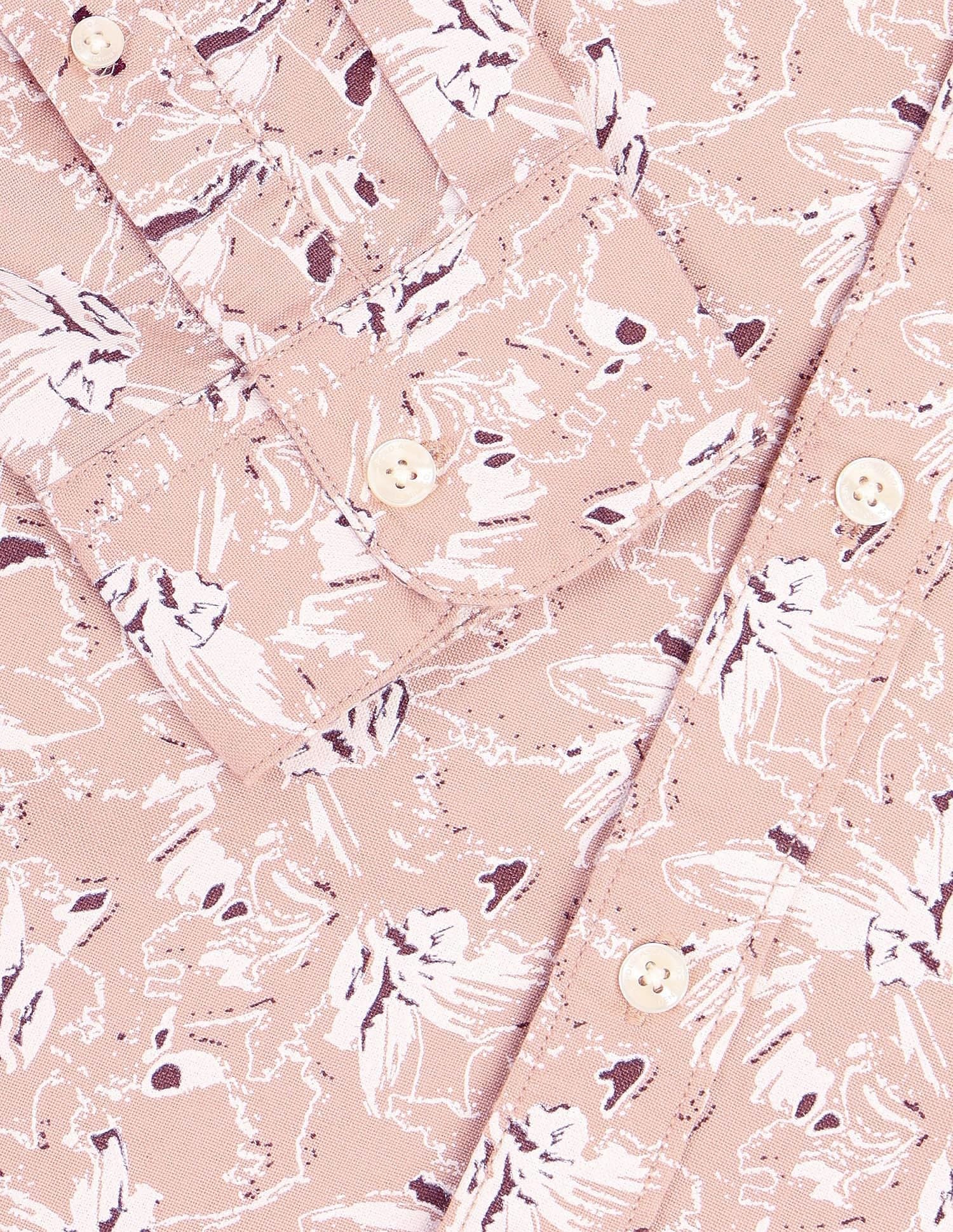 Regular Fit Dobby Printed Shirt - Image 8