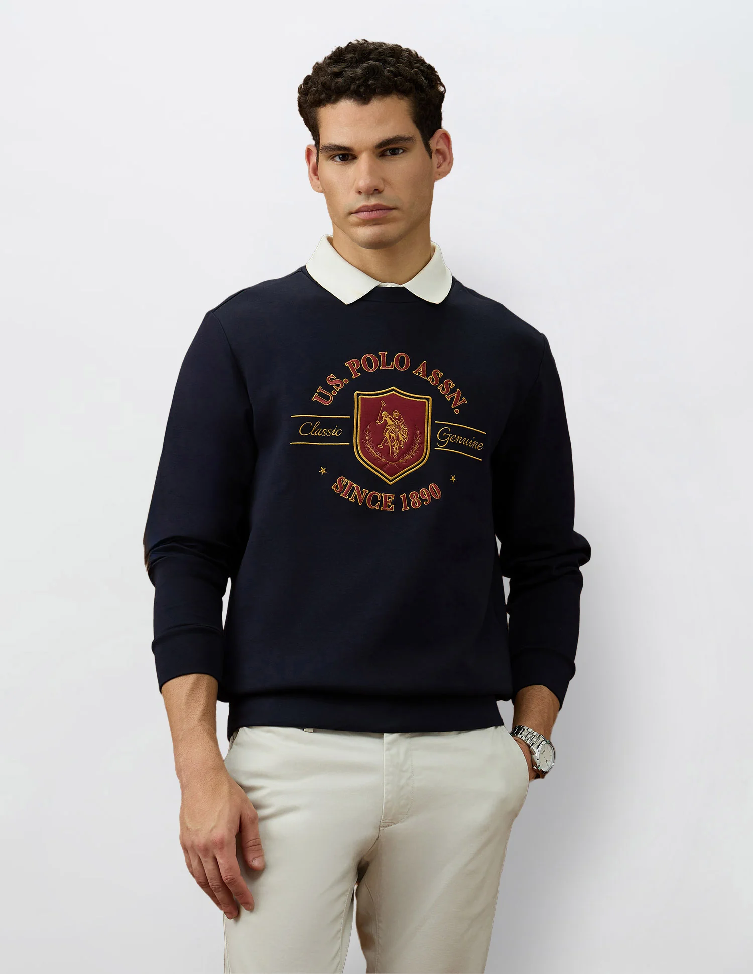 Regular Fit Equestrian Aisle Theater Sweatshirt