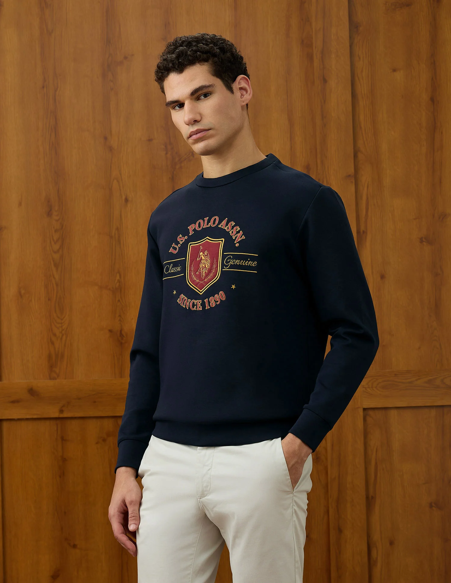 Regular Fit Equestrian Aisle Theater Sweatshirt - Image 4