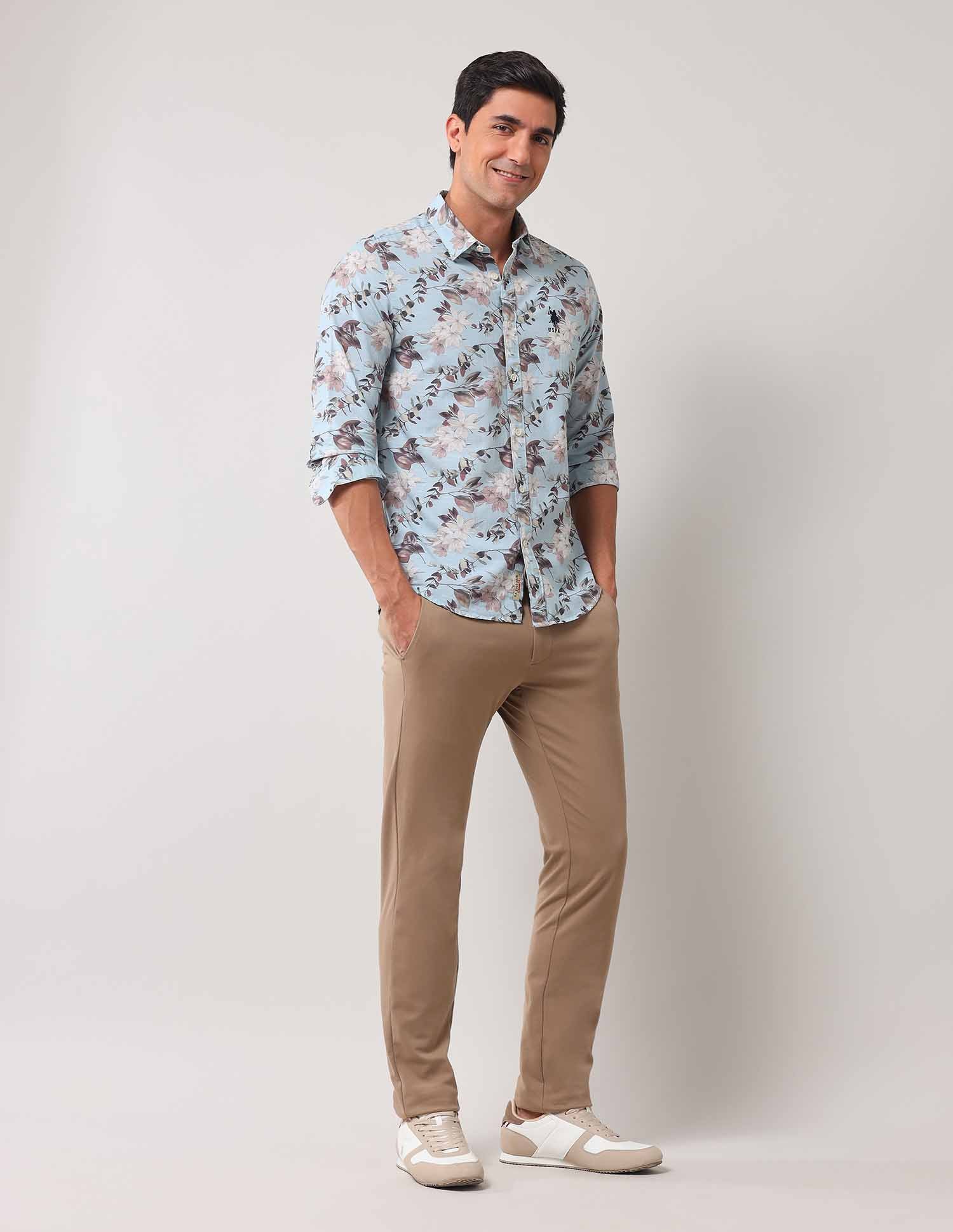 Regular Fit Floral Printed Shirt - Image 3
