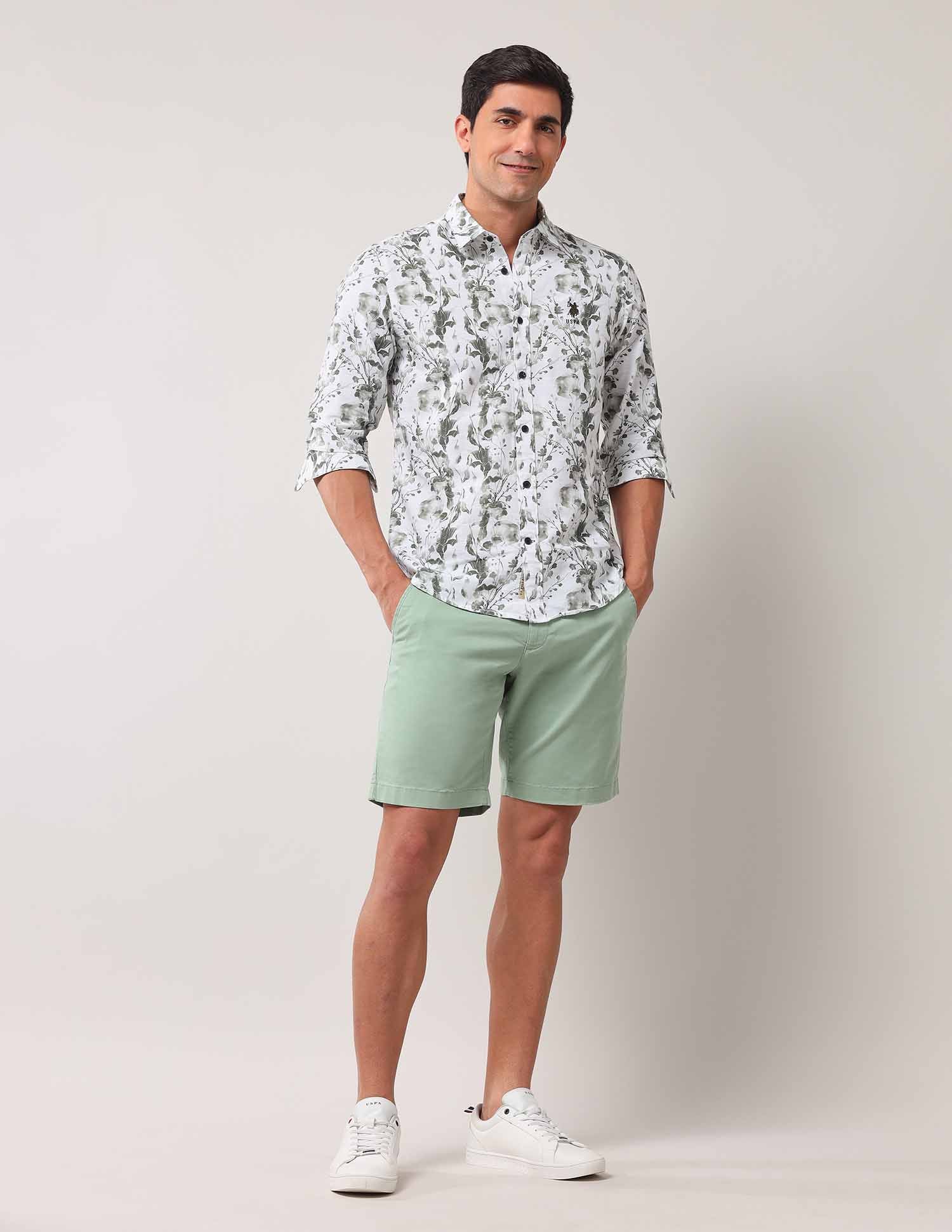 Regular Fit Floral Printed Shirt - Image 3