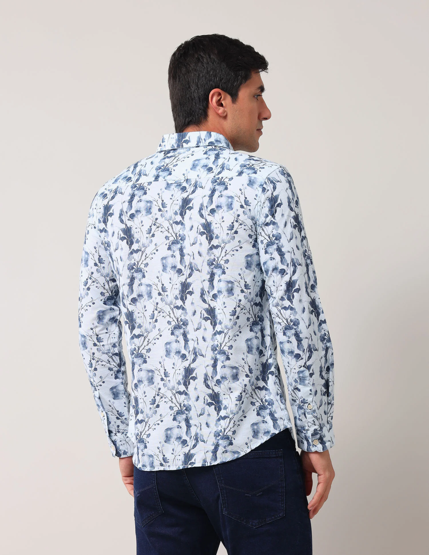 Regular Fit Floral Printed Shirt - Image 5