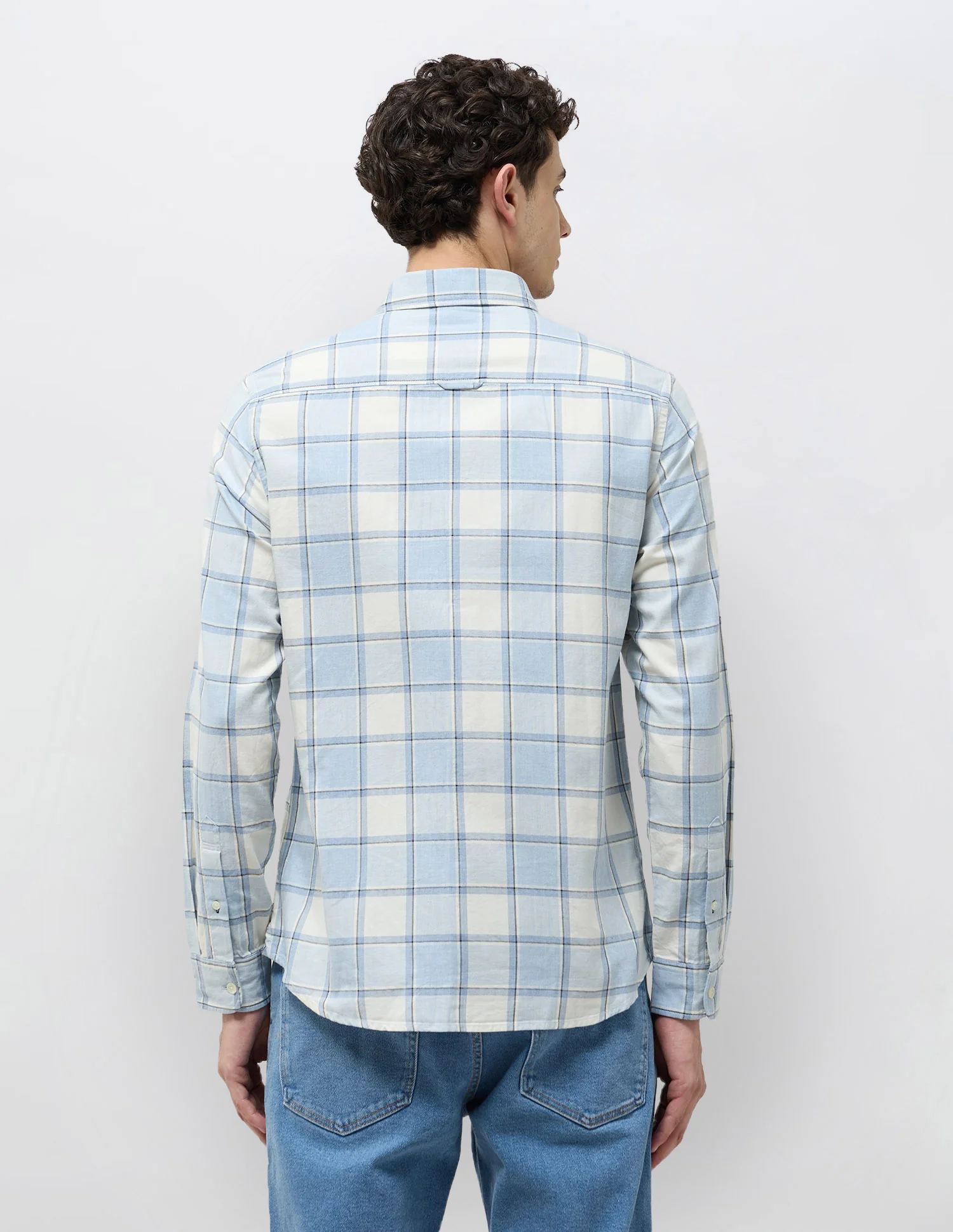 Regular Fit Grid Tattersall Checked Shirt - Image 5