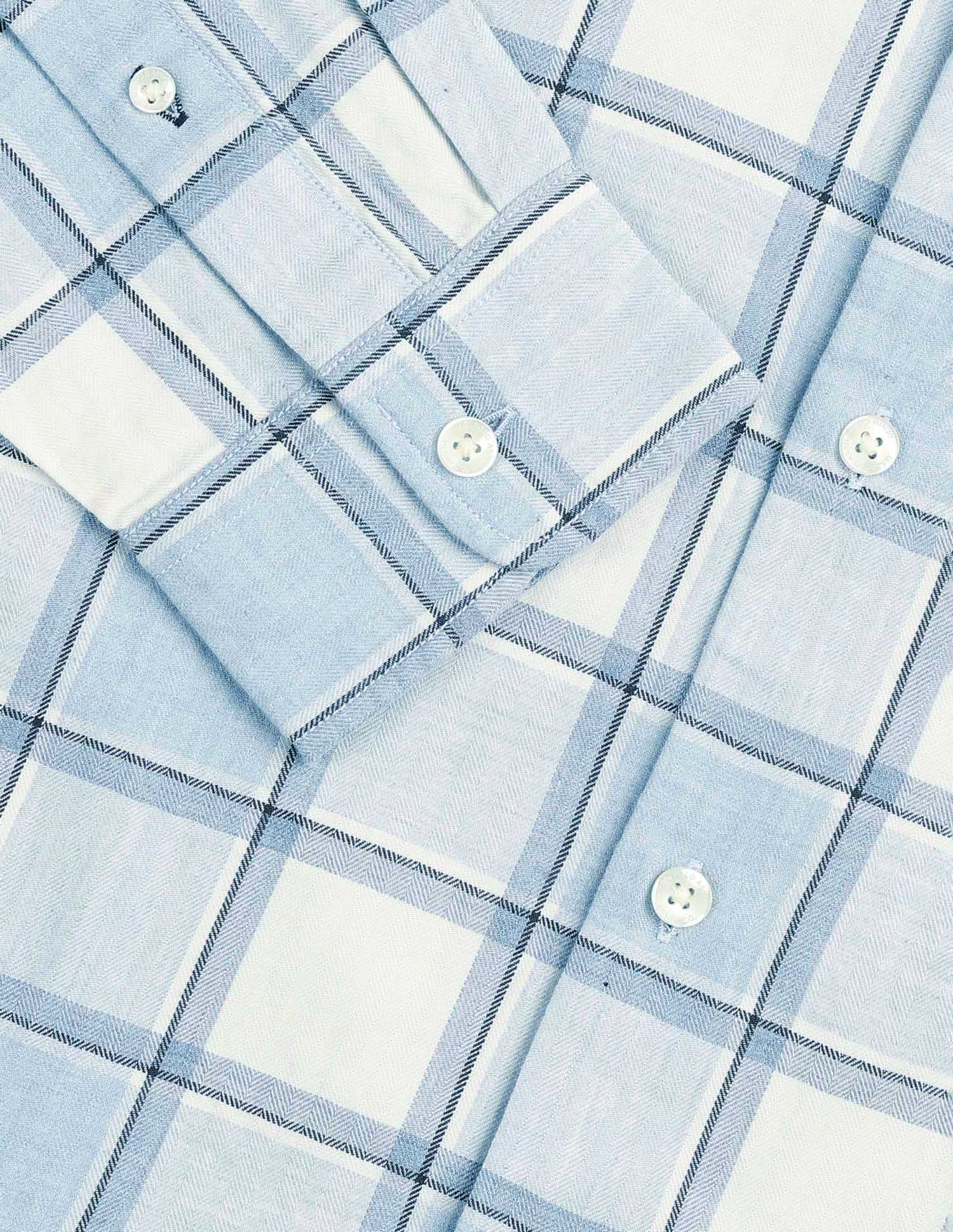 Regular Fit Grid Tattersall Checked Shirt - Image 8