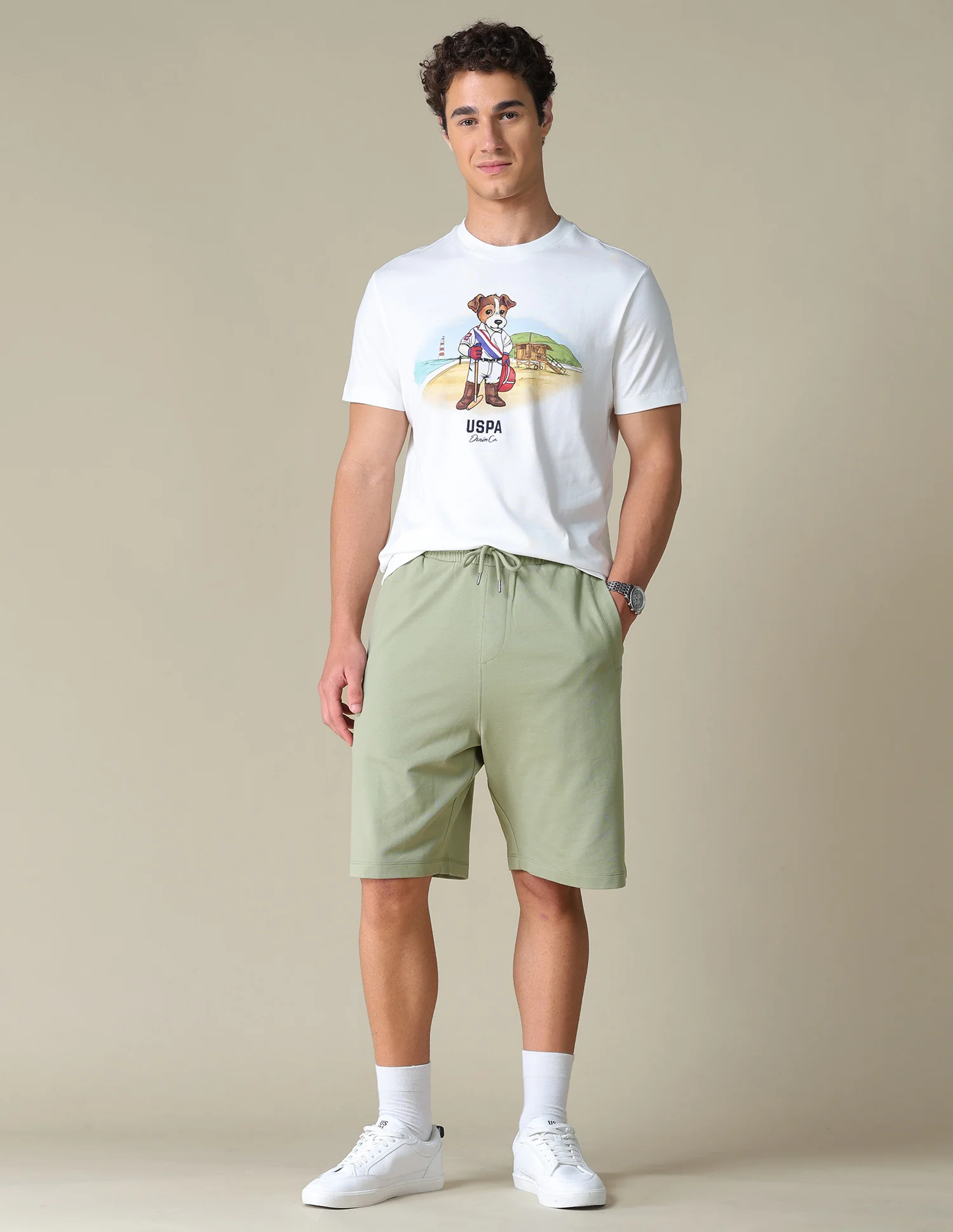 Regular Fit Knitted Shorts - Image 3