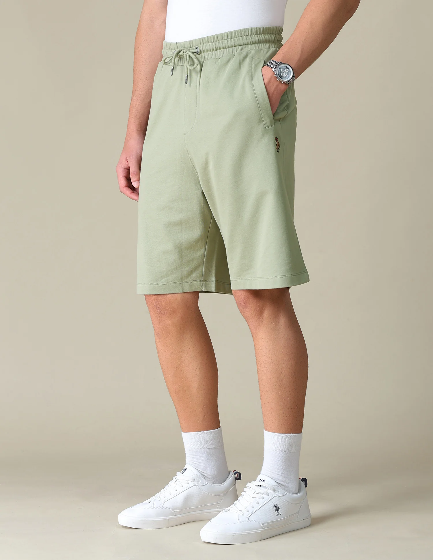 Regular Fit Knitted Shorts - Image 4