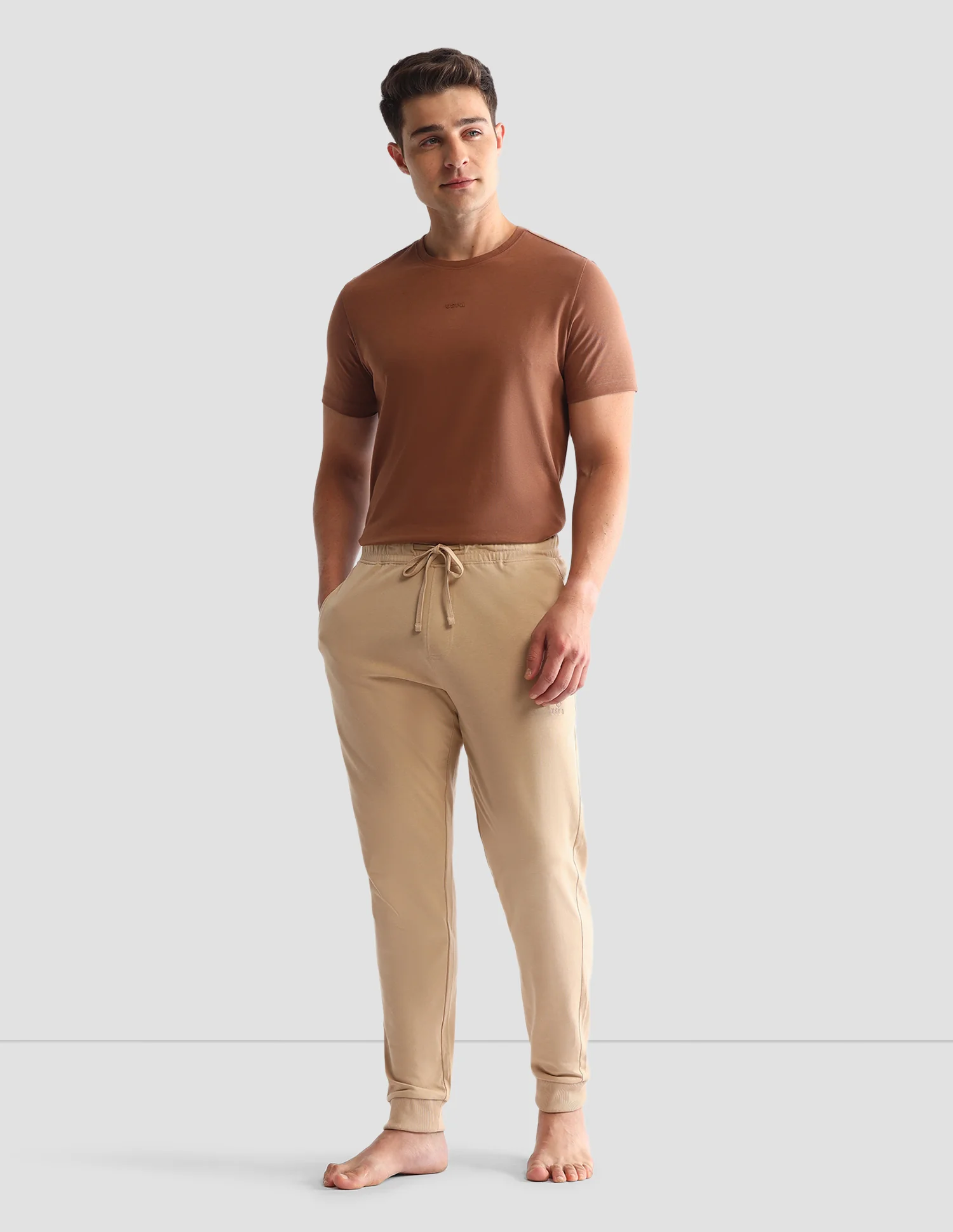 Regular Fit Mid-Rise Solid OJ007 Joggers - Image 3