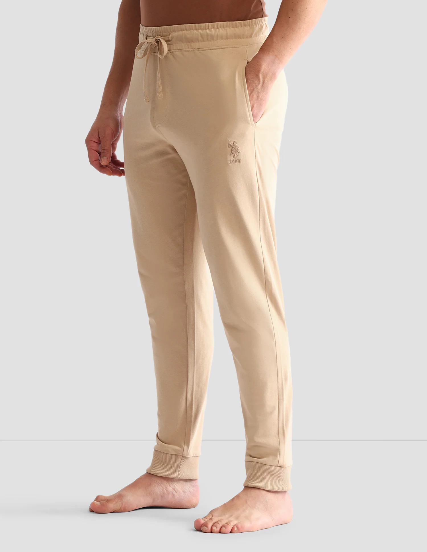 Regular Fit Mid-Rise Solid OJ007 Joggers - Image 4