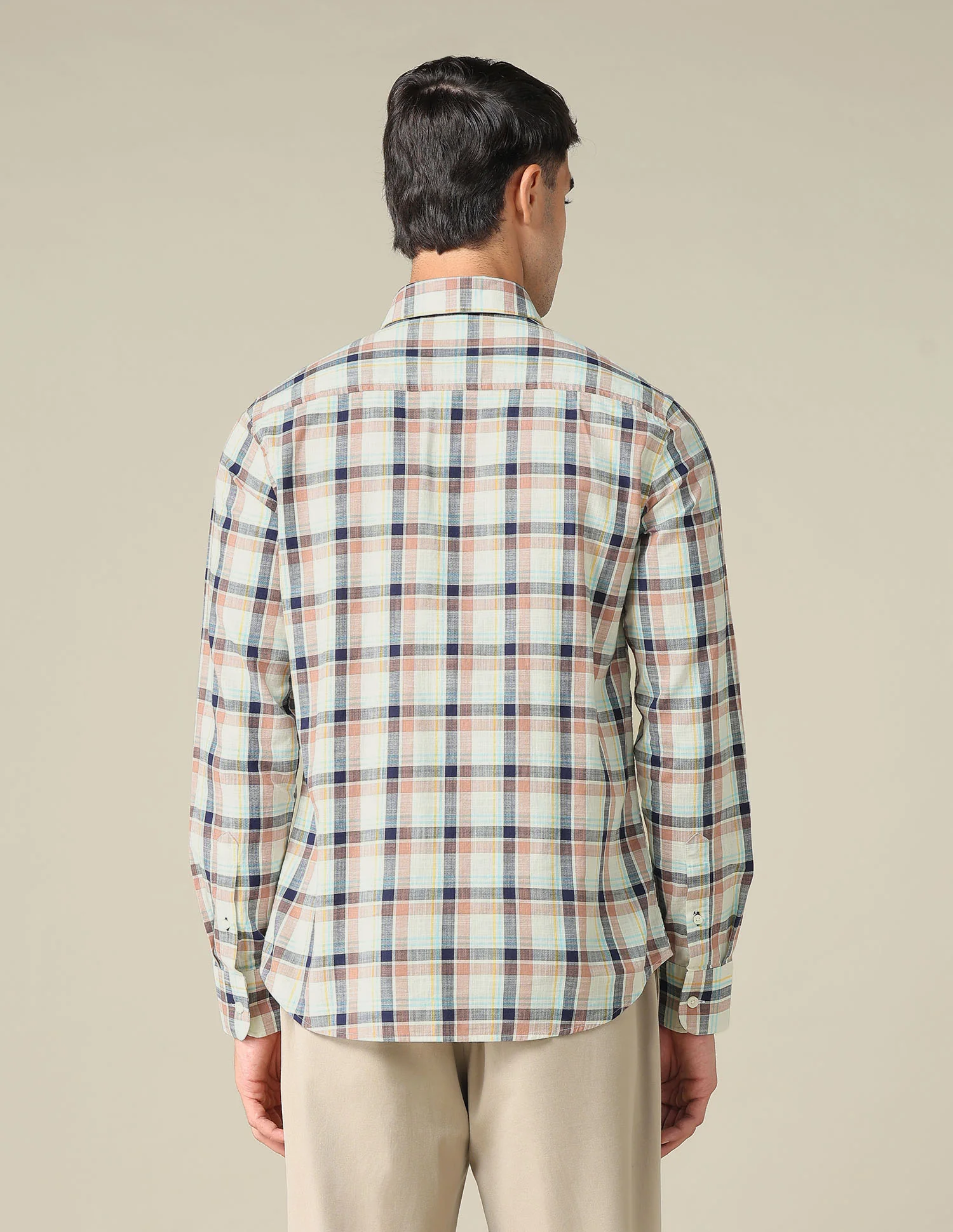 Regular Fit Plaid Checked Shirt - Image 5