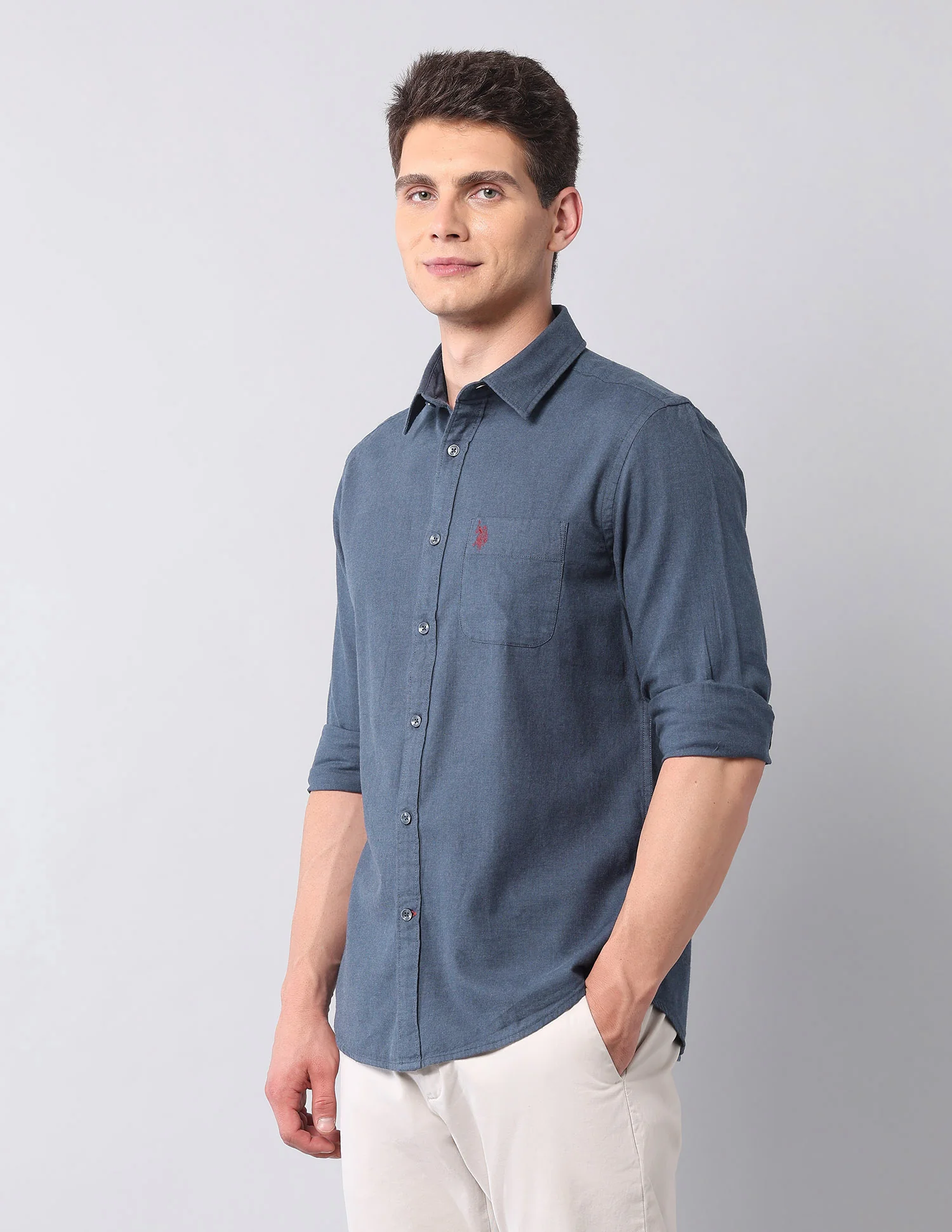 Regular Fit Pure Cotton Shirt - Image 4