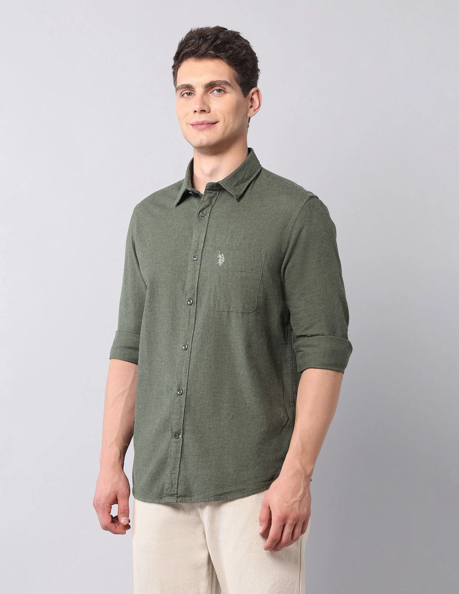 Regular Fit Pure Cotton Shirt - Image 4