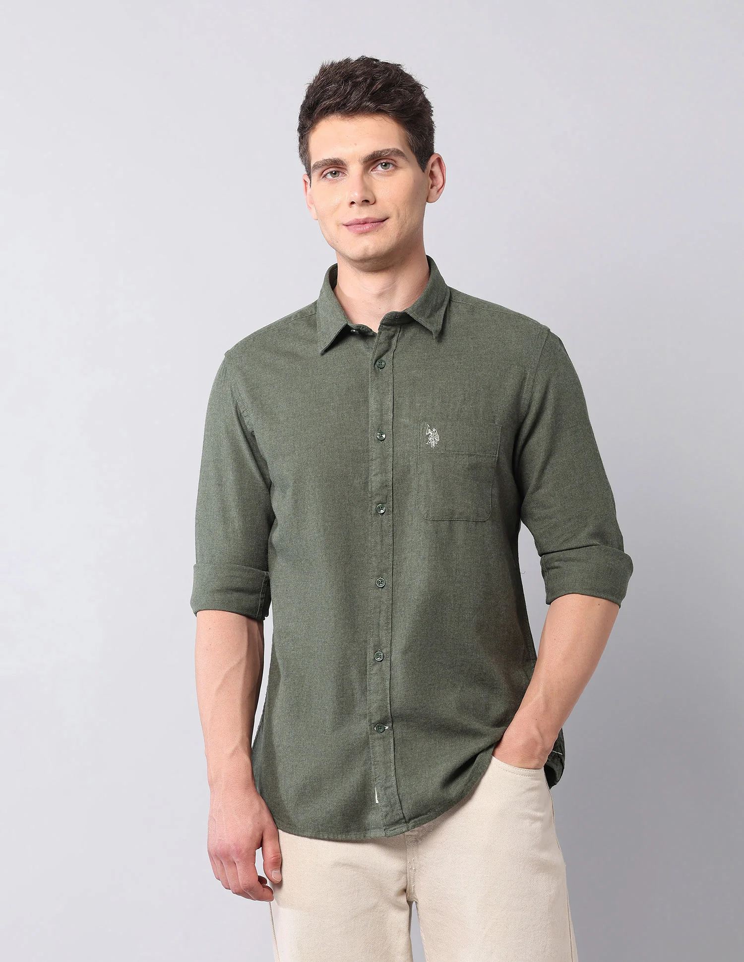Regular Fit Pure Cotton Shirt - Image 6