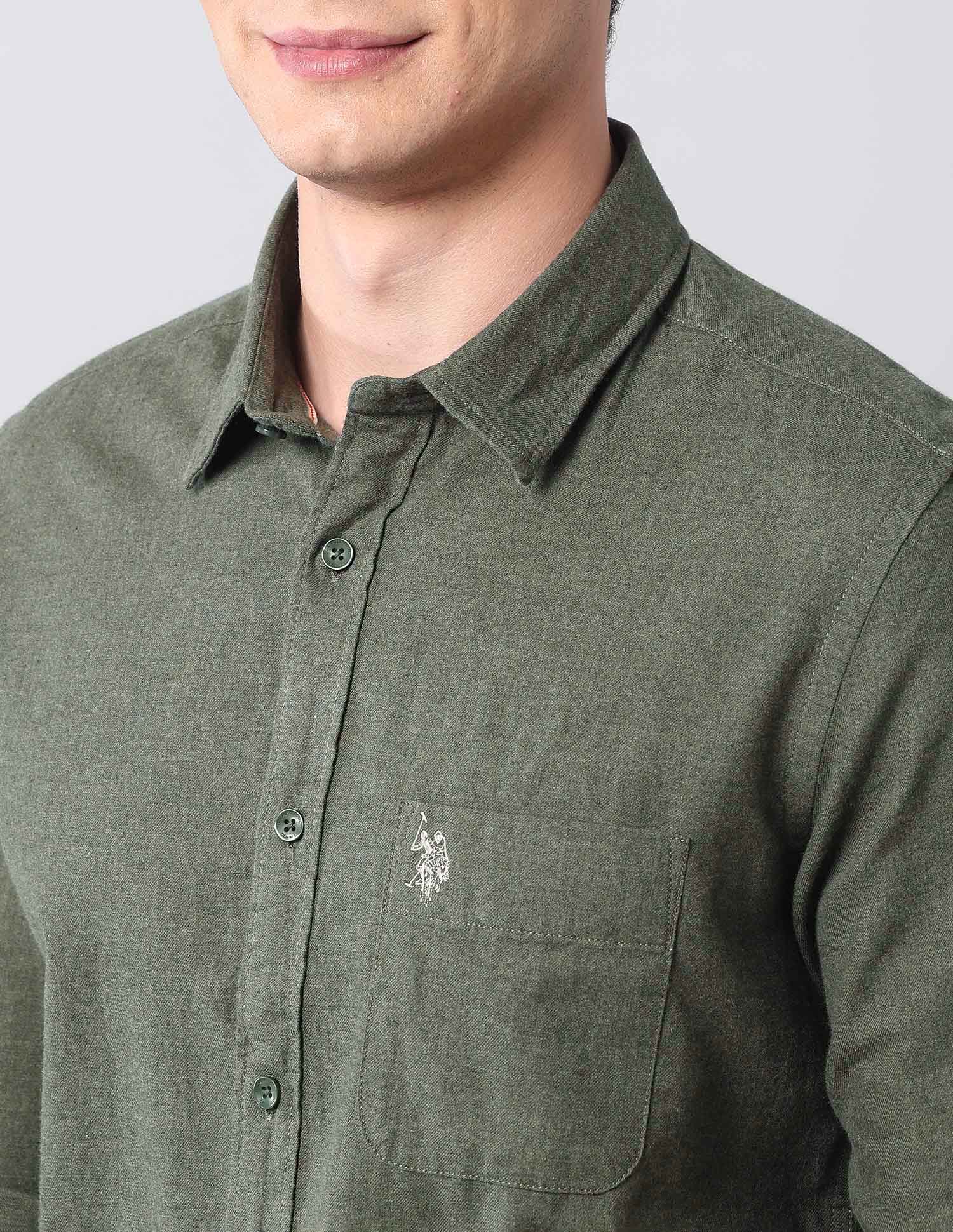 Regular Fit Pure Cotton Shirt - Image 7
