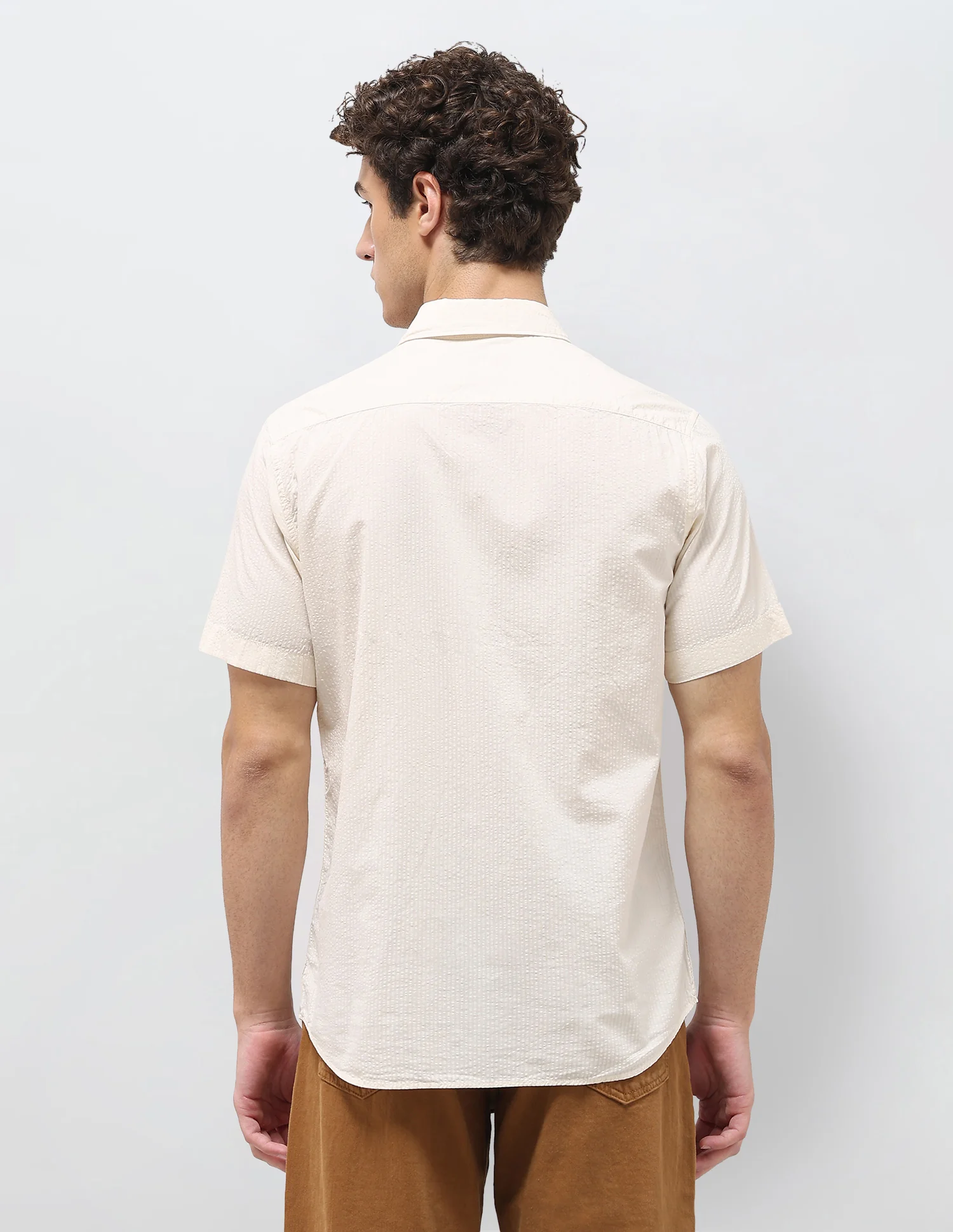 Regular Fit Seersucker Shirt - Image 5