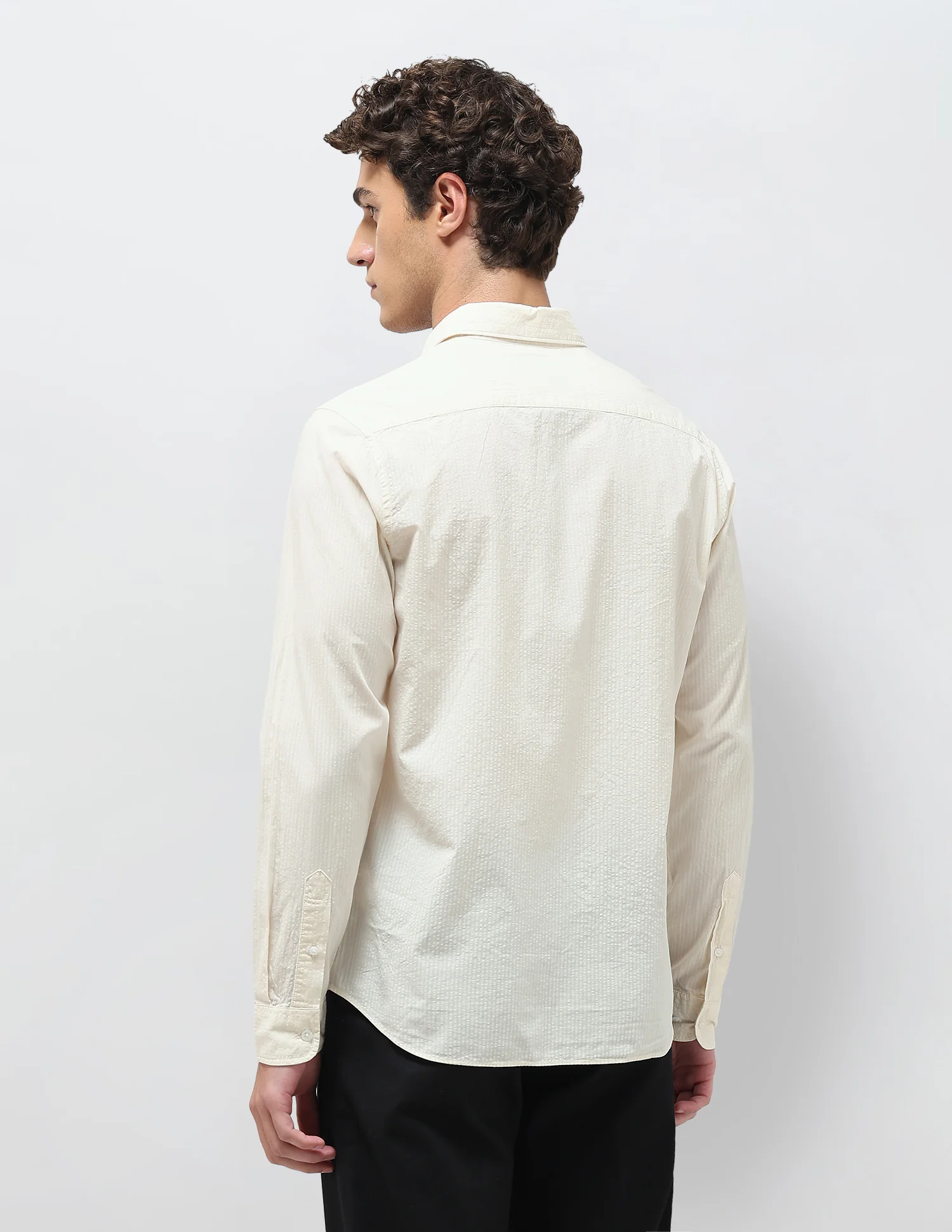 Regular Fit Seersucker Shirt - Image 5