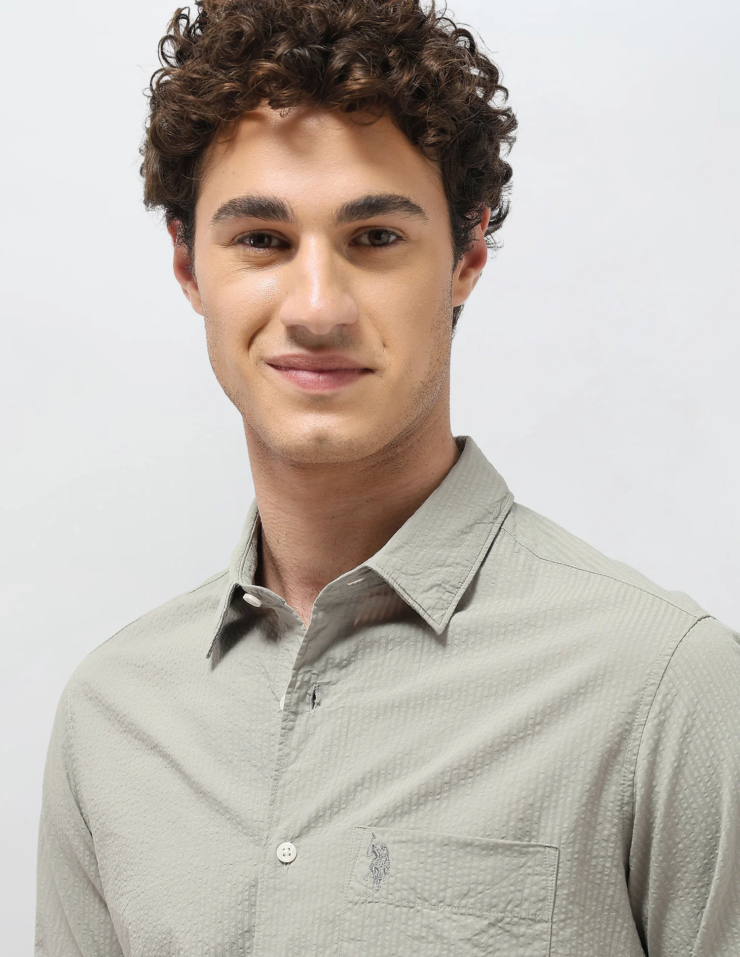 Regular Fit Seersucker Shirt - Image 7