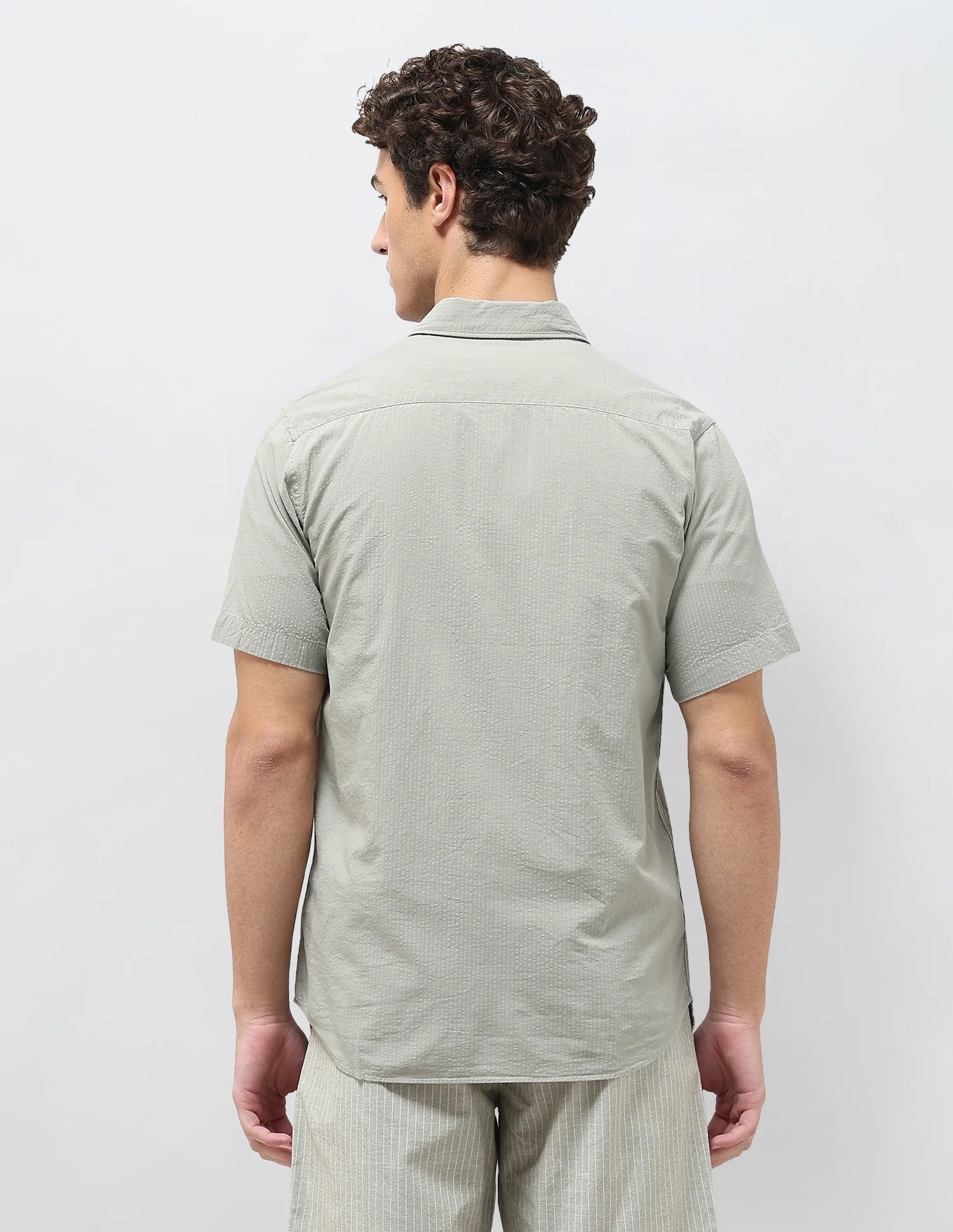 Regular Fit Seersucker Shirt - Image 5