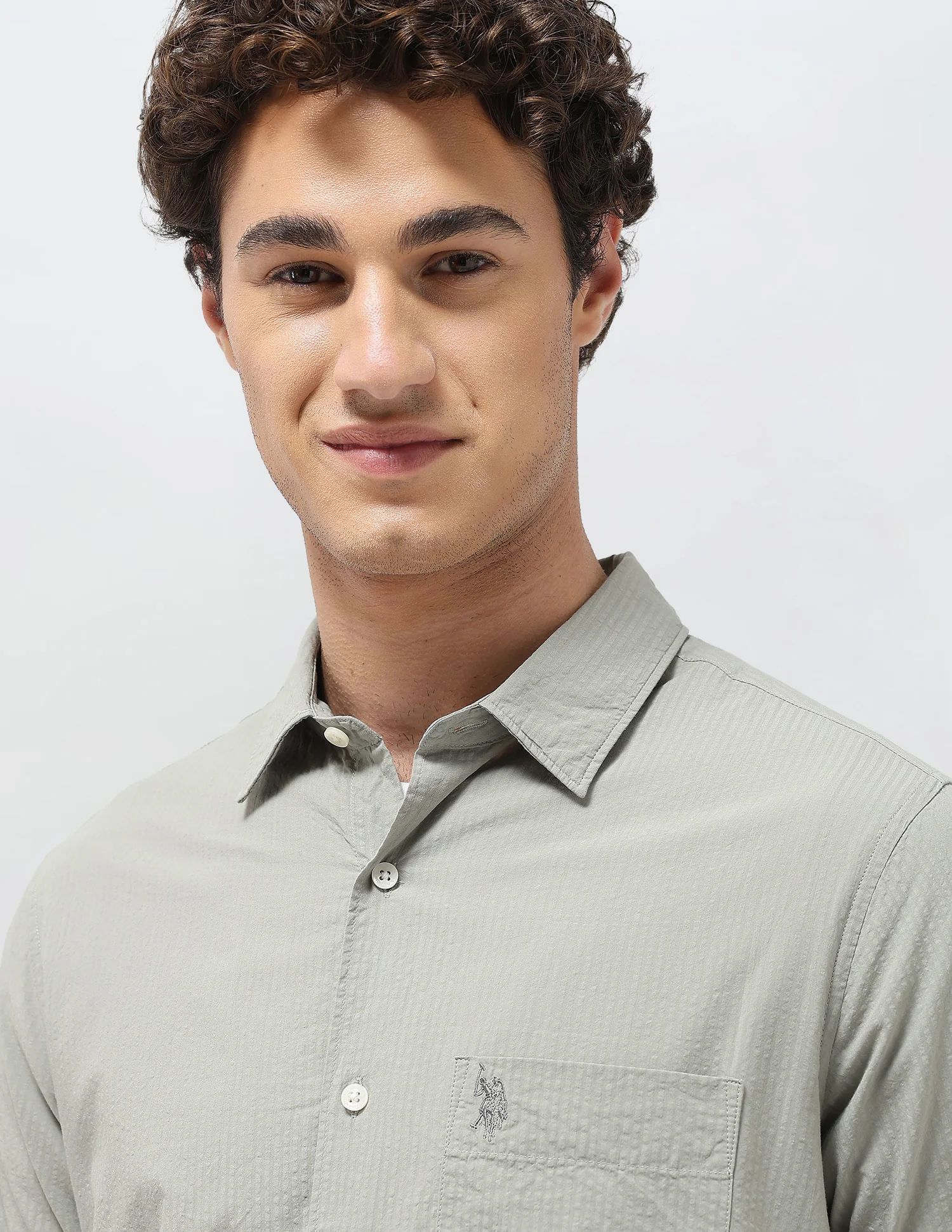 Regular Fit Seersucker Shirt - Image 7