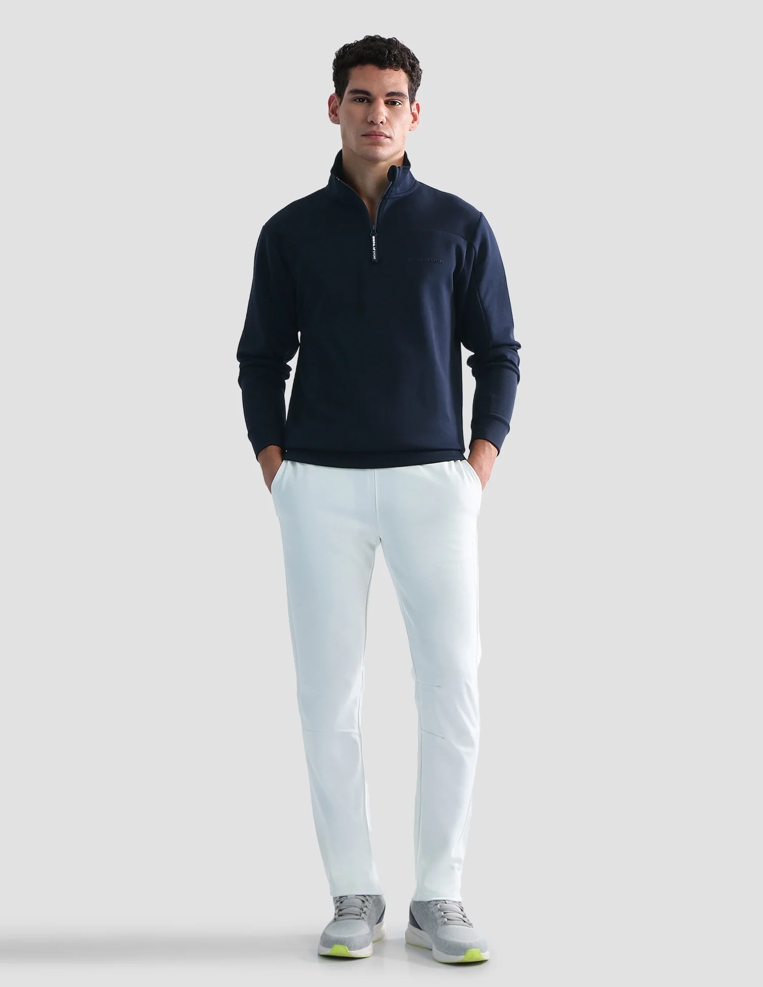Regular Fit Solid Active Sweatshirt - Image 3