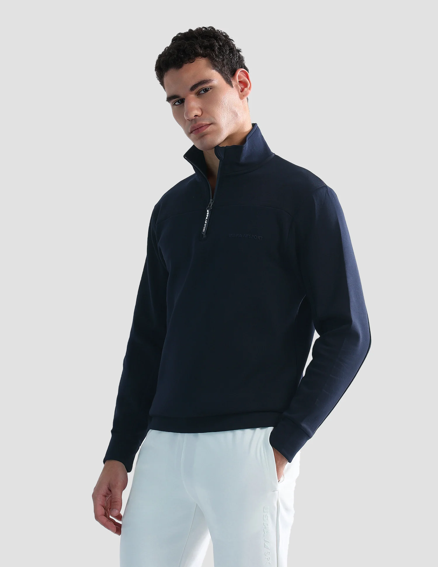 Regular Fit Solid Active Sweatshirt - Image 4