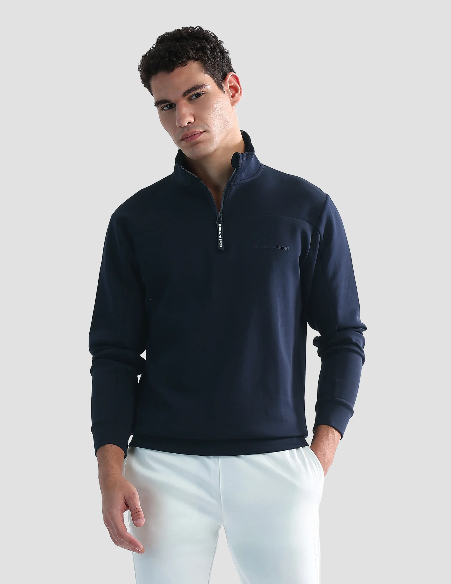 Regular Fit Solid Active Sweatshirt - Image 6