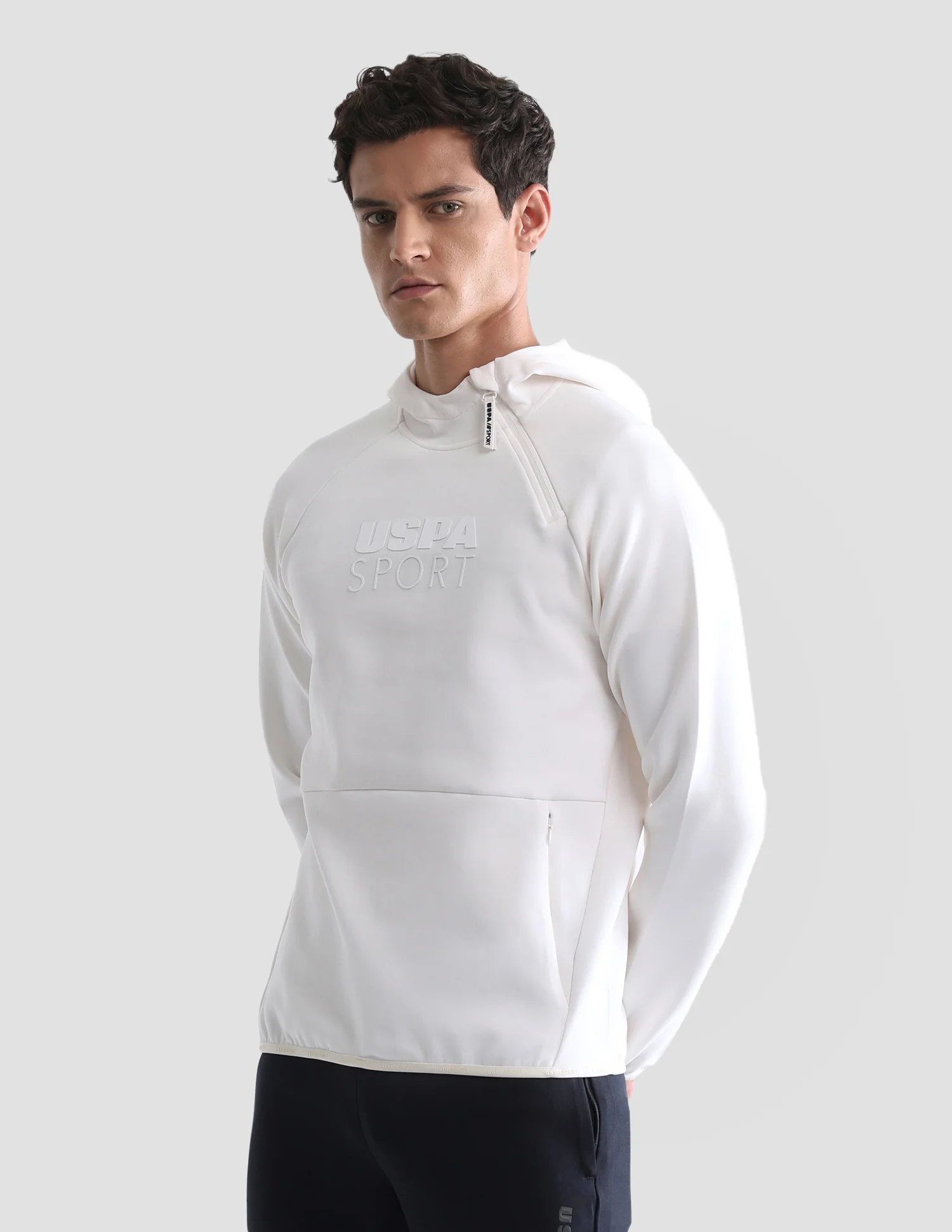 Regular Fit Solid Active Sweatshirt - Image 8